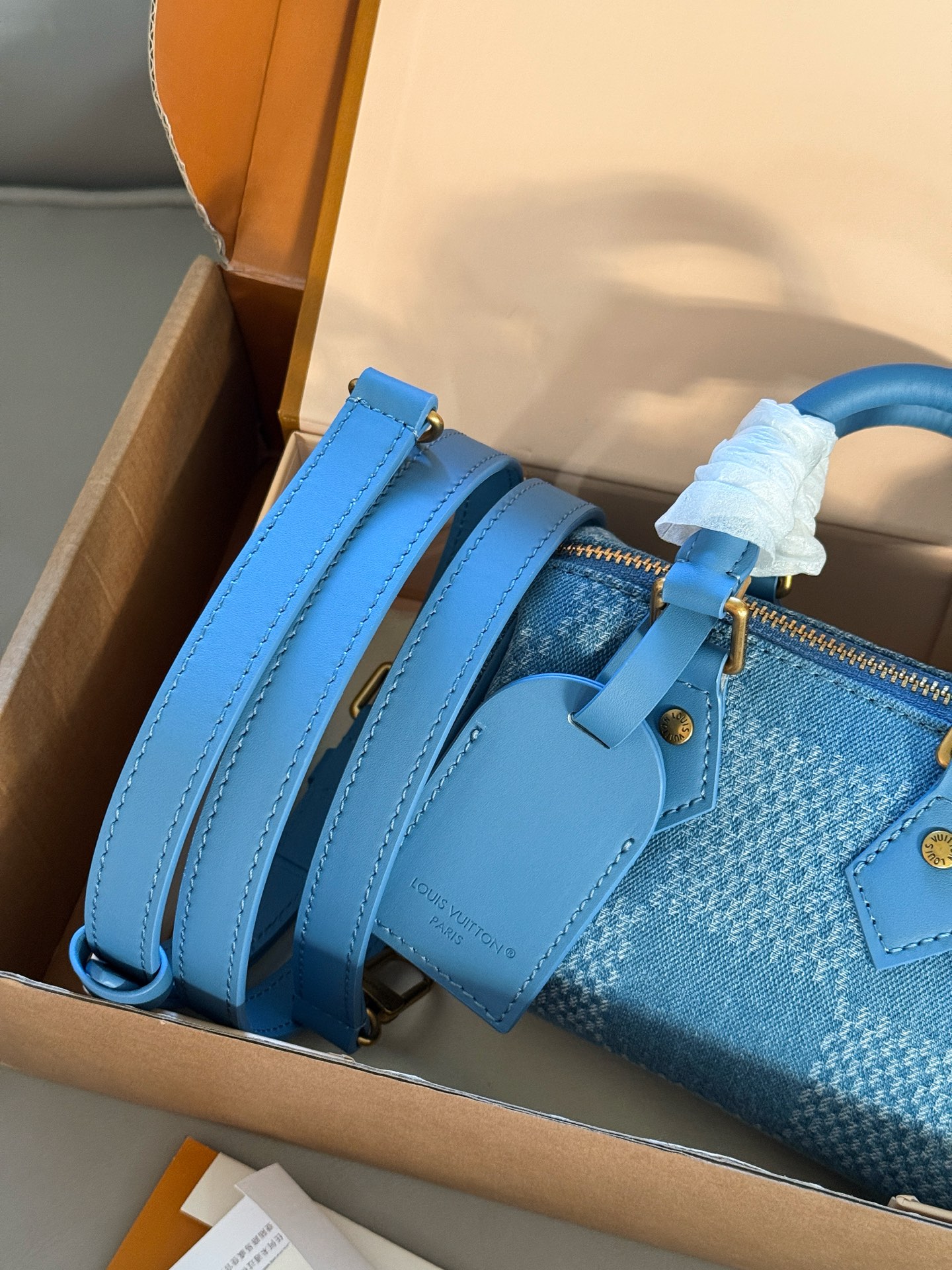 Louis Vuitton Speedy 18: Bolso Almohada Vaquero Azul, Colección FW25 9 i1755057295756 8426 0 7