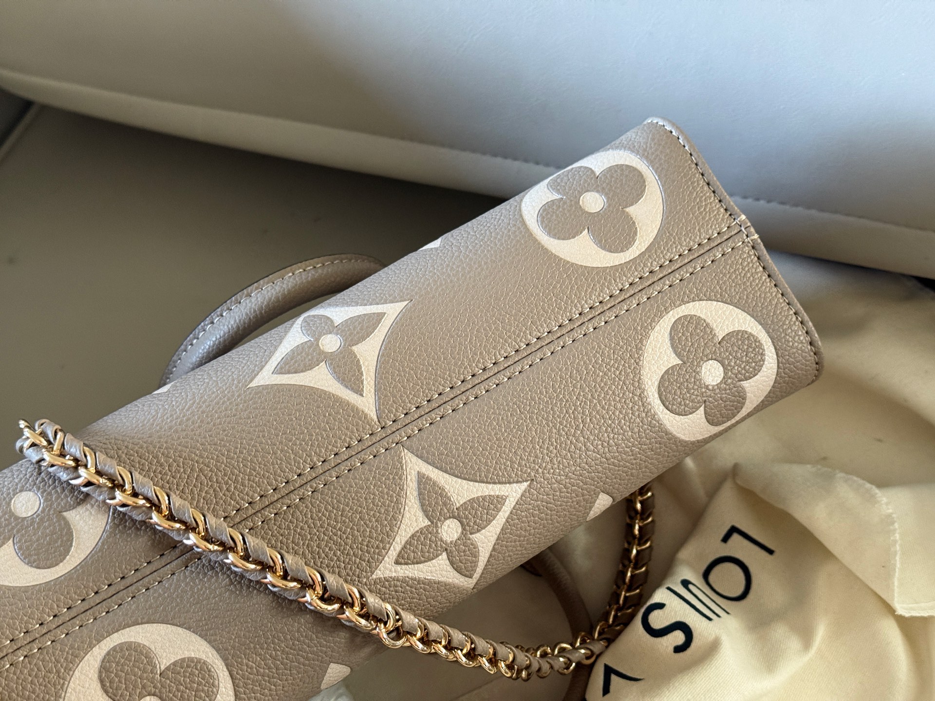 Bolso Louis Vuitton OnTheGo East West Gris Elefante con Doble Correa 9 i1756961325589 4590 0 7