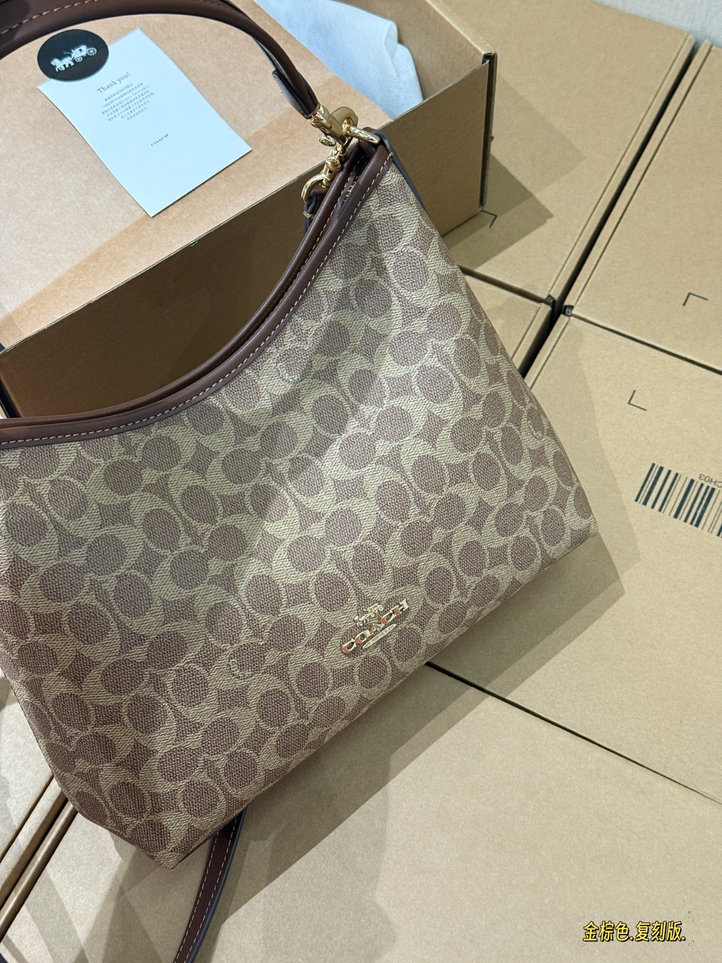 Con caja, réplica size: 31*23 cm coach c家 nuevo modelo laurel, bolso vagabundo realmente hermoso, bolso de axila hobo, …