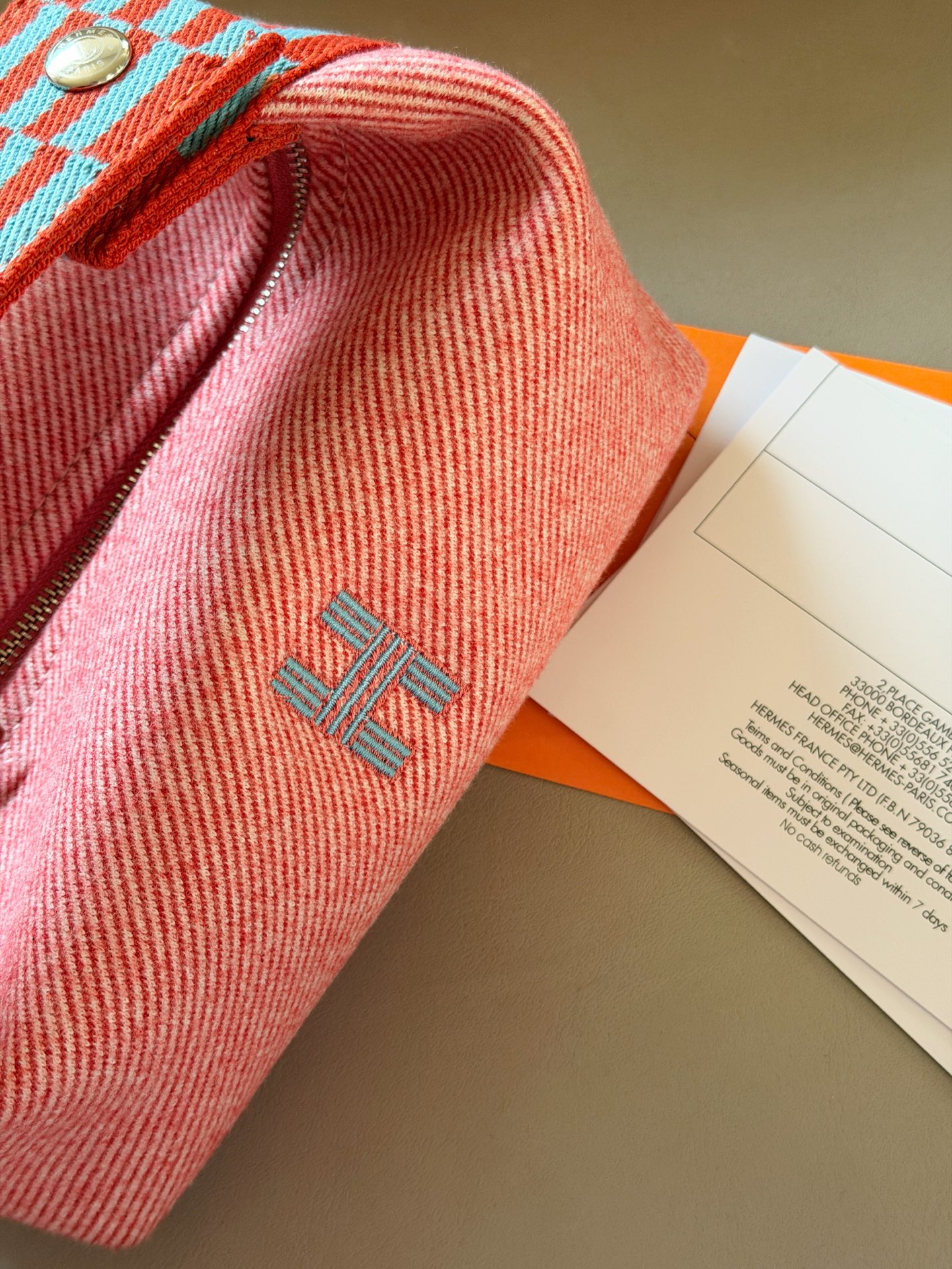 Hermes Bride-a-Brac Pink canvas 20x11cm travel everyday