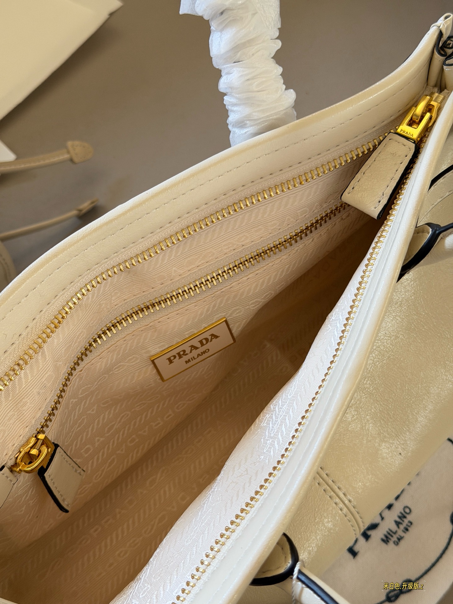 PRADA-tas Verbeterde versie van gewaxt leer — photo 6