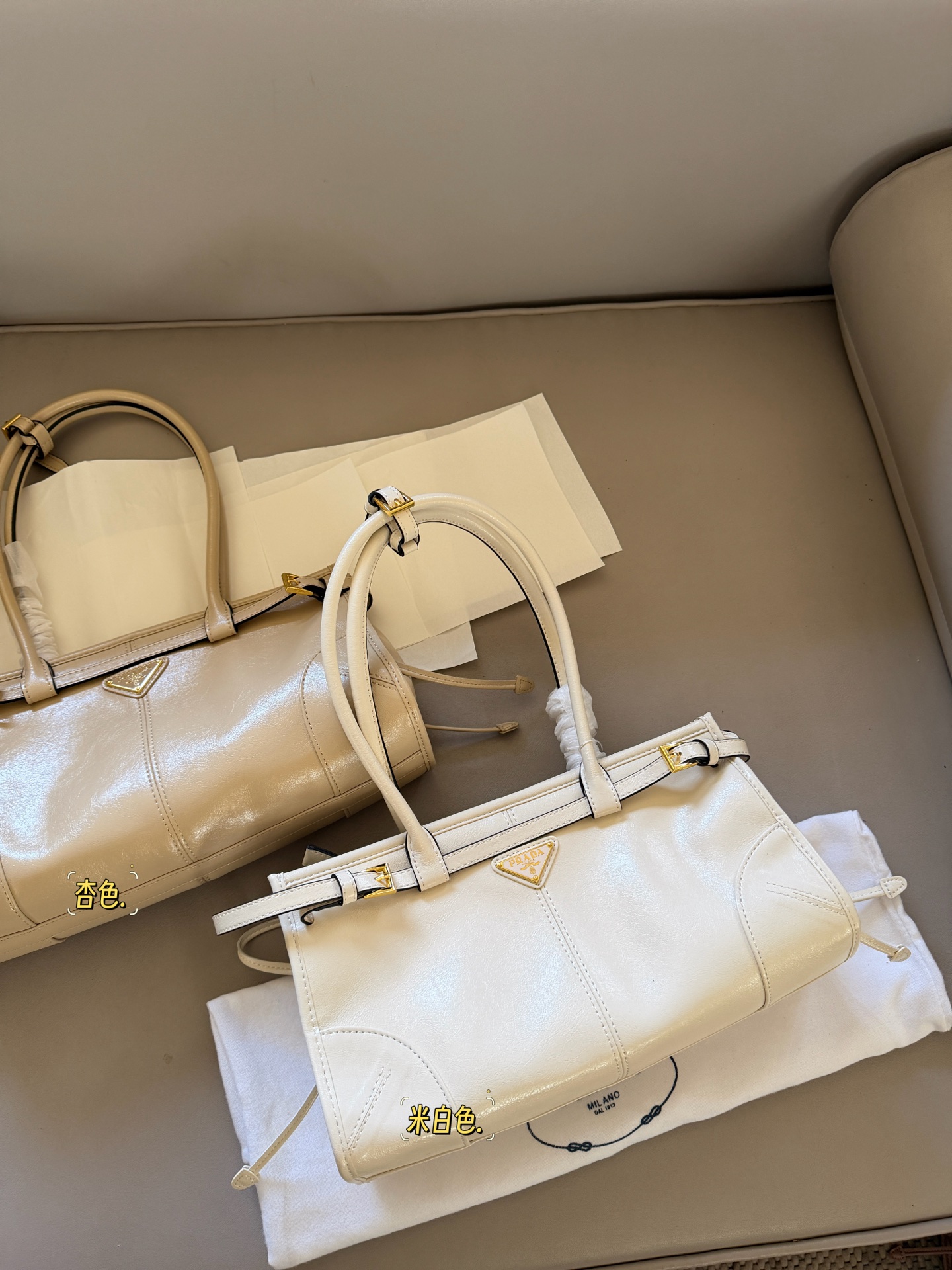 PRADA-tas Verbeterde versie van gewaxt leer — photo 2