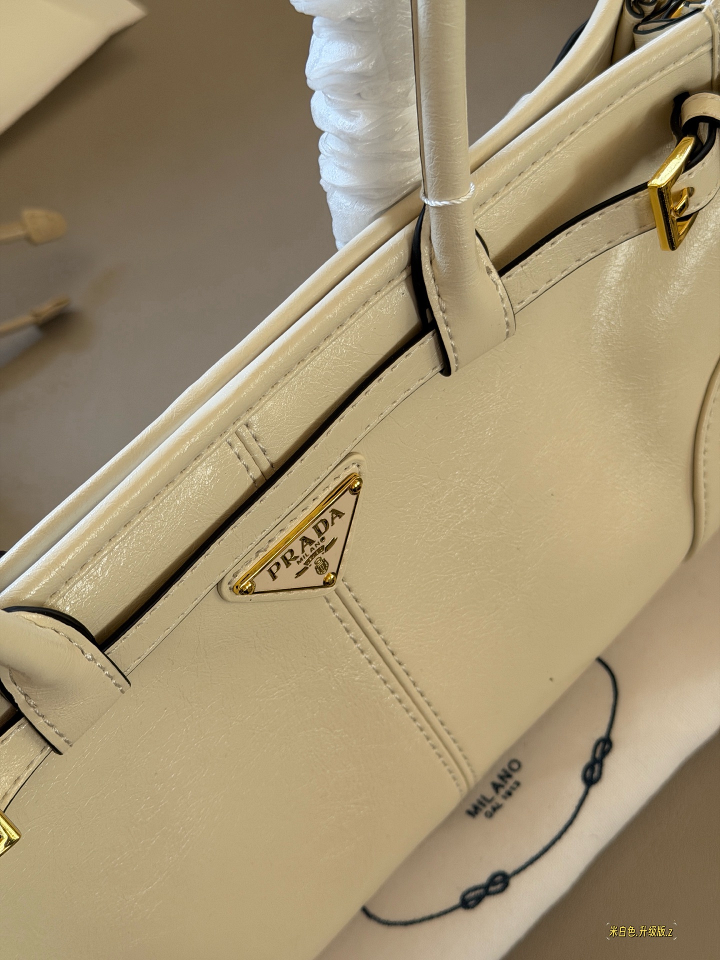PRADA-tas Verbeterde versie van gewaxt leer — photo 3