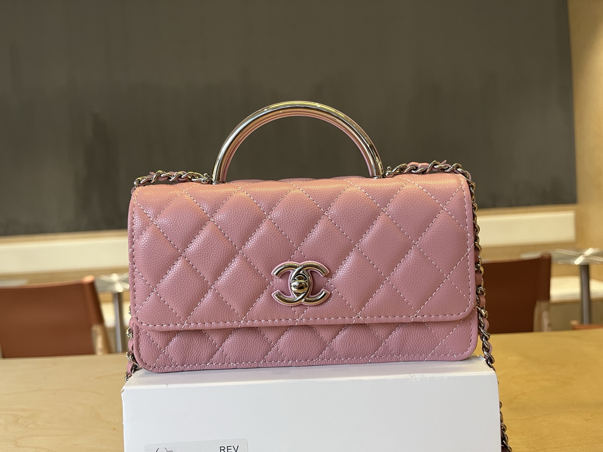 Chanel 25A Pink Caviar Leather Handle WOC, 19cm - Shoulder Bag & Handbag 2 i1744112800227 9432 0 1