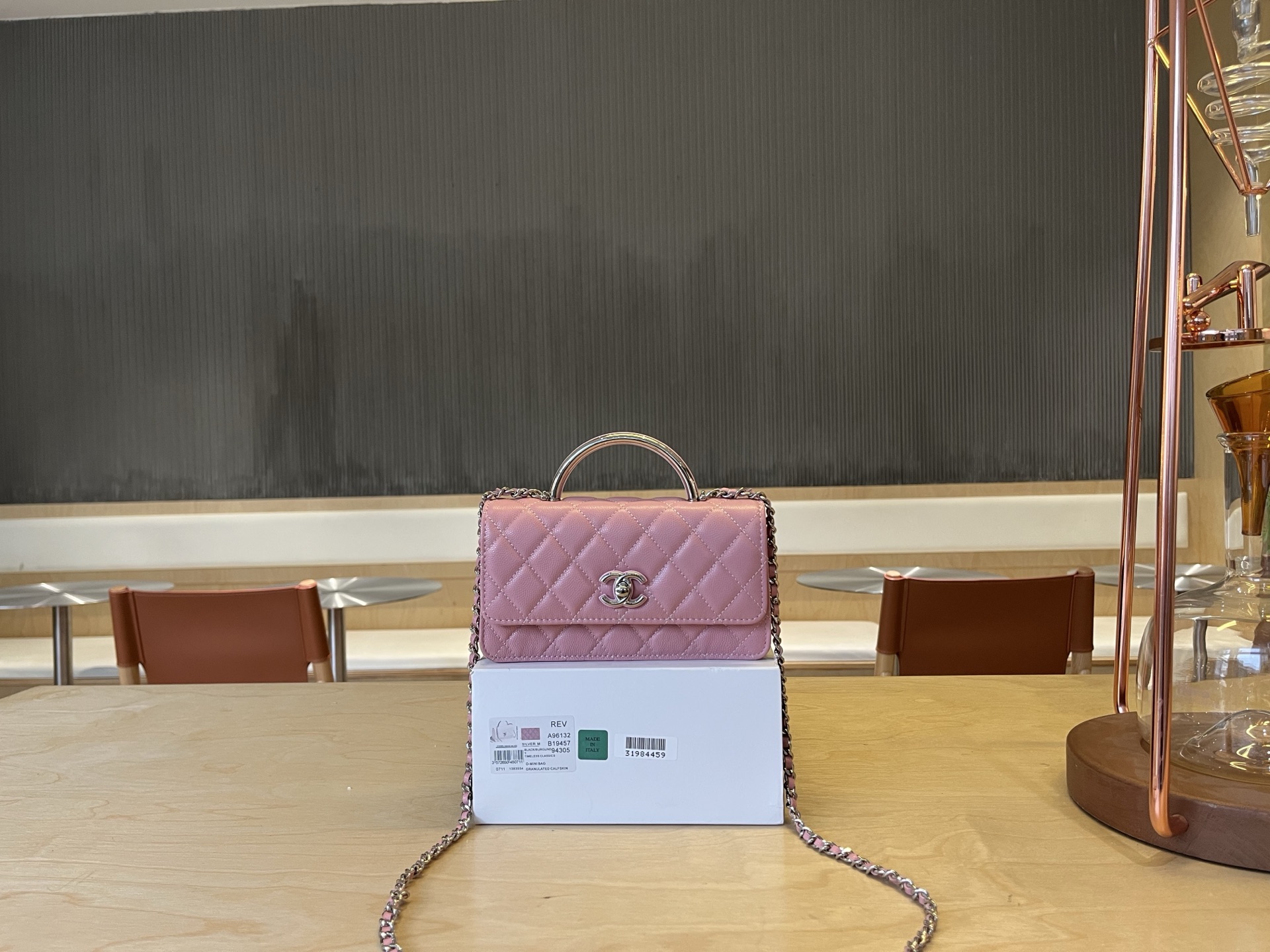 Chanel 25A Pink Caviar Leather Handle WOC, 19cm - Shoulder Bag & Handbag 1 i1744112800233 1695 0 0