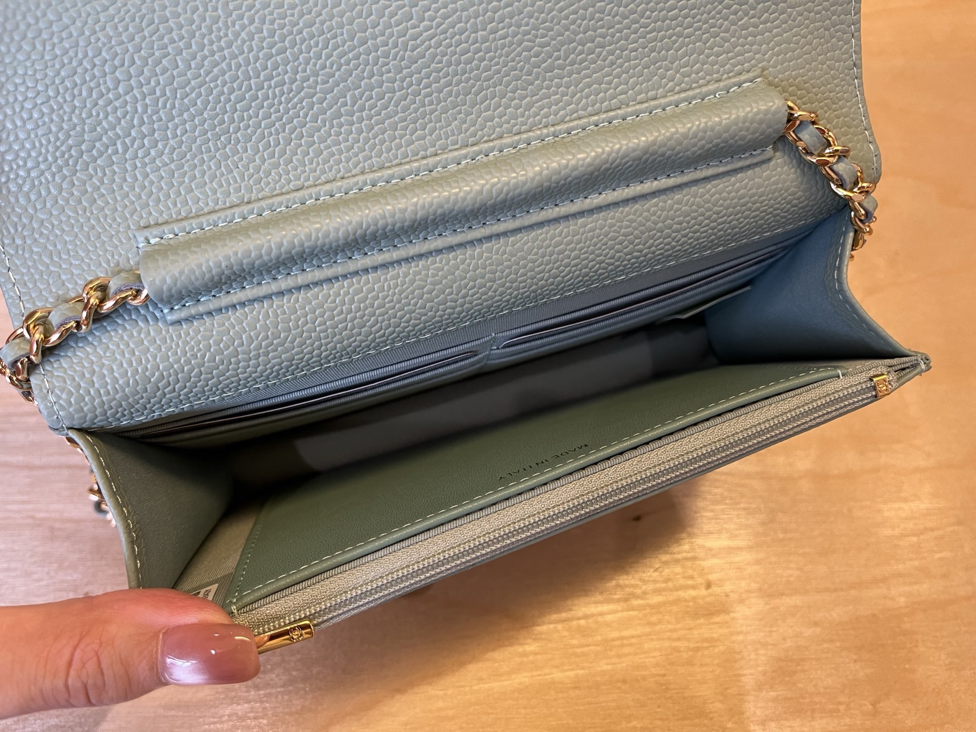 Chanel WOC Wallet On Chain Crossbody Bag, 12*19.3*3.5 cm, Light Blue 8 i1750091755101 2026 0 7