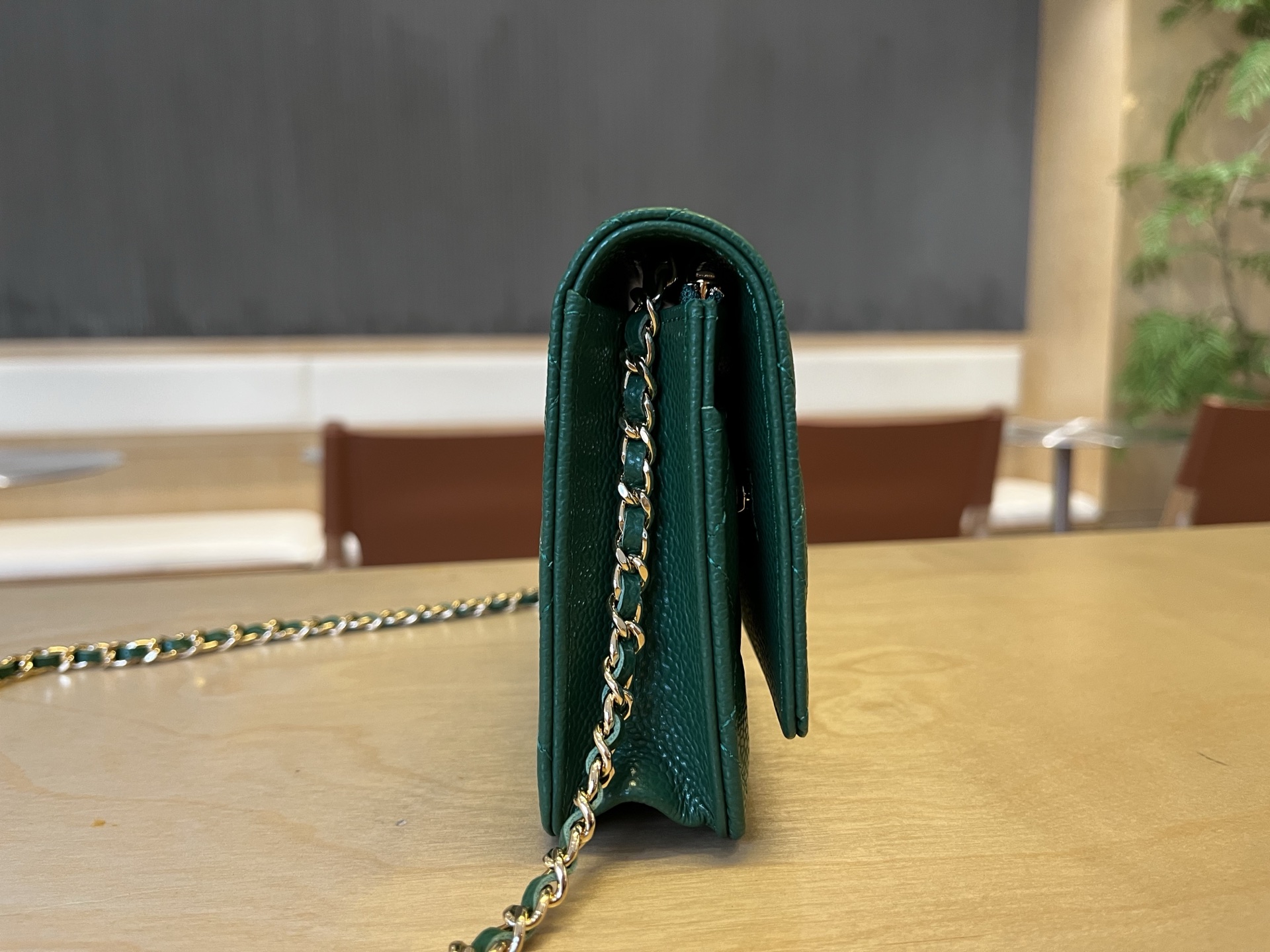 Chanel WOC Chain Wallet in Green Caviar Leather with Gold Hardware 5 i1750091902659 1763 0 3