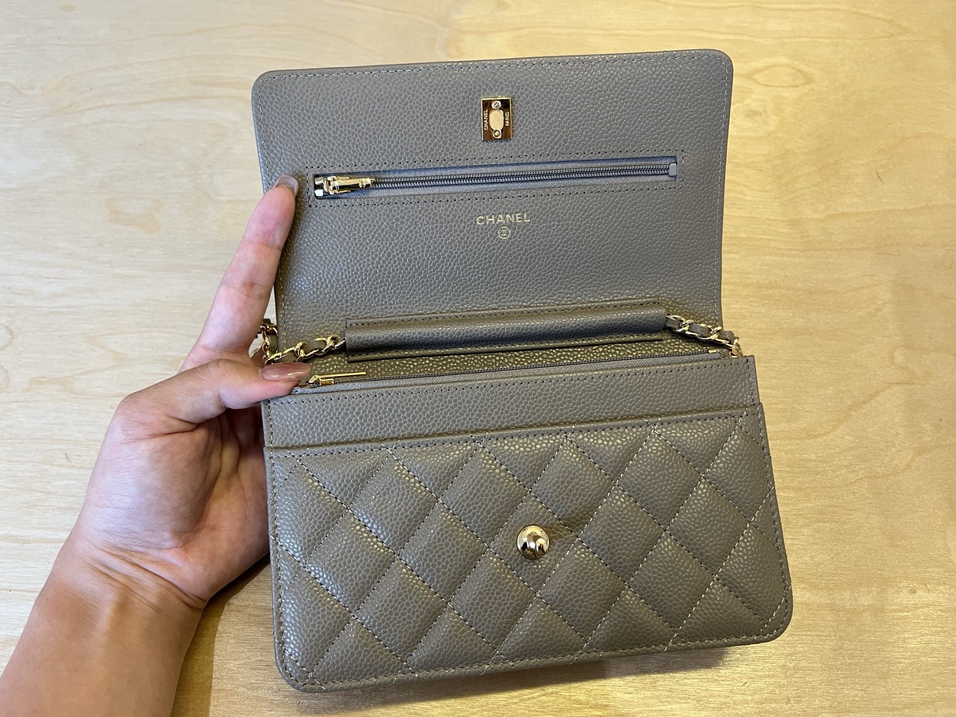 Chanell 25cm WOC Chain Bag, Caviar Leather, Classic Design 8 i1750091946900 3306 0 6
