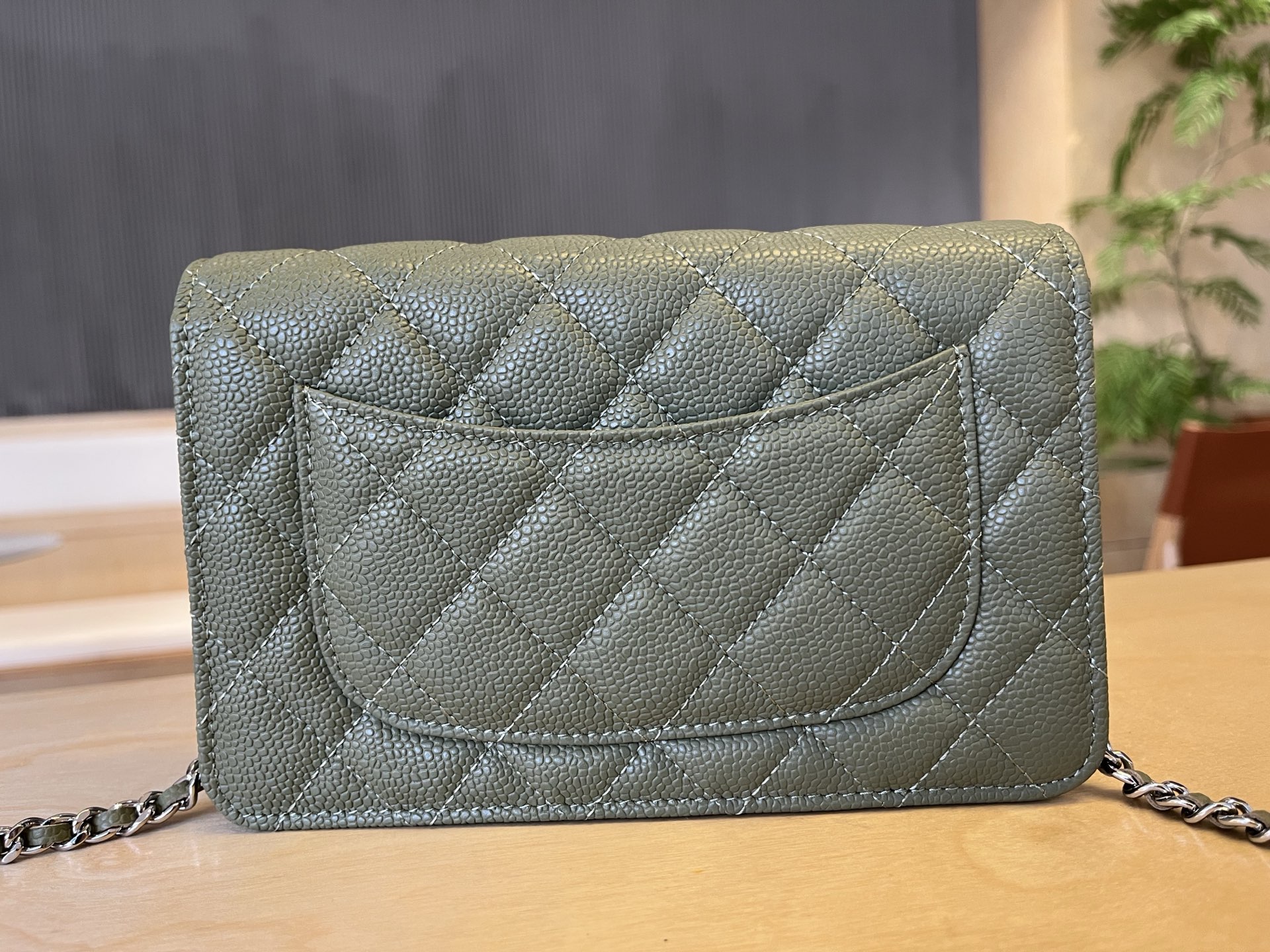 Chanel WOC Chain Wallet, Quilted Caviar Leather, Silver-Tone Hardware 4 i1750091984881 2932 0 2