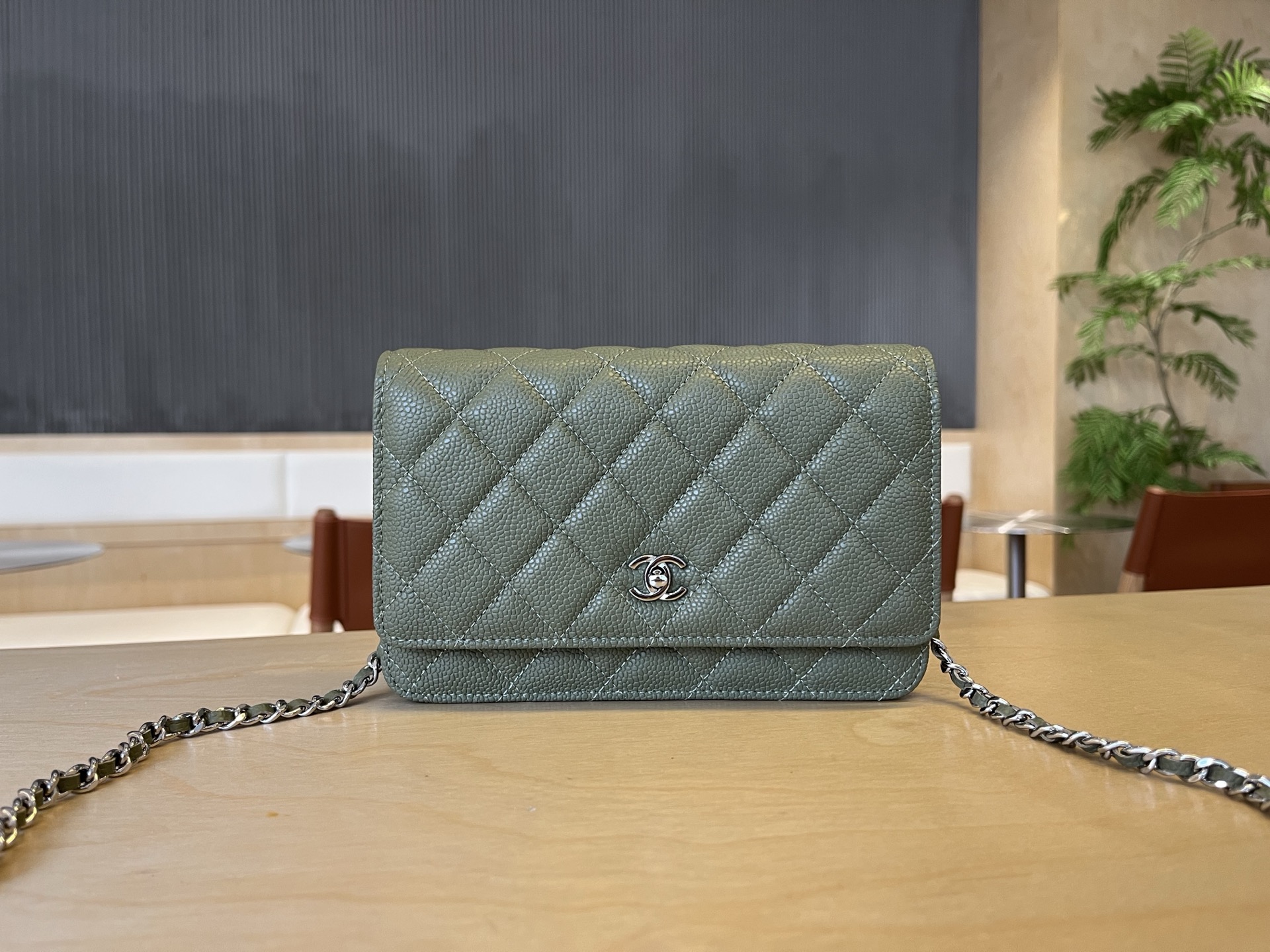 Chanel WOC Chain Wallet, Quilted Caviar Leather, Silver-Tone Hardware 2 i1750091986039 1238 0 0