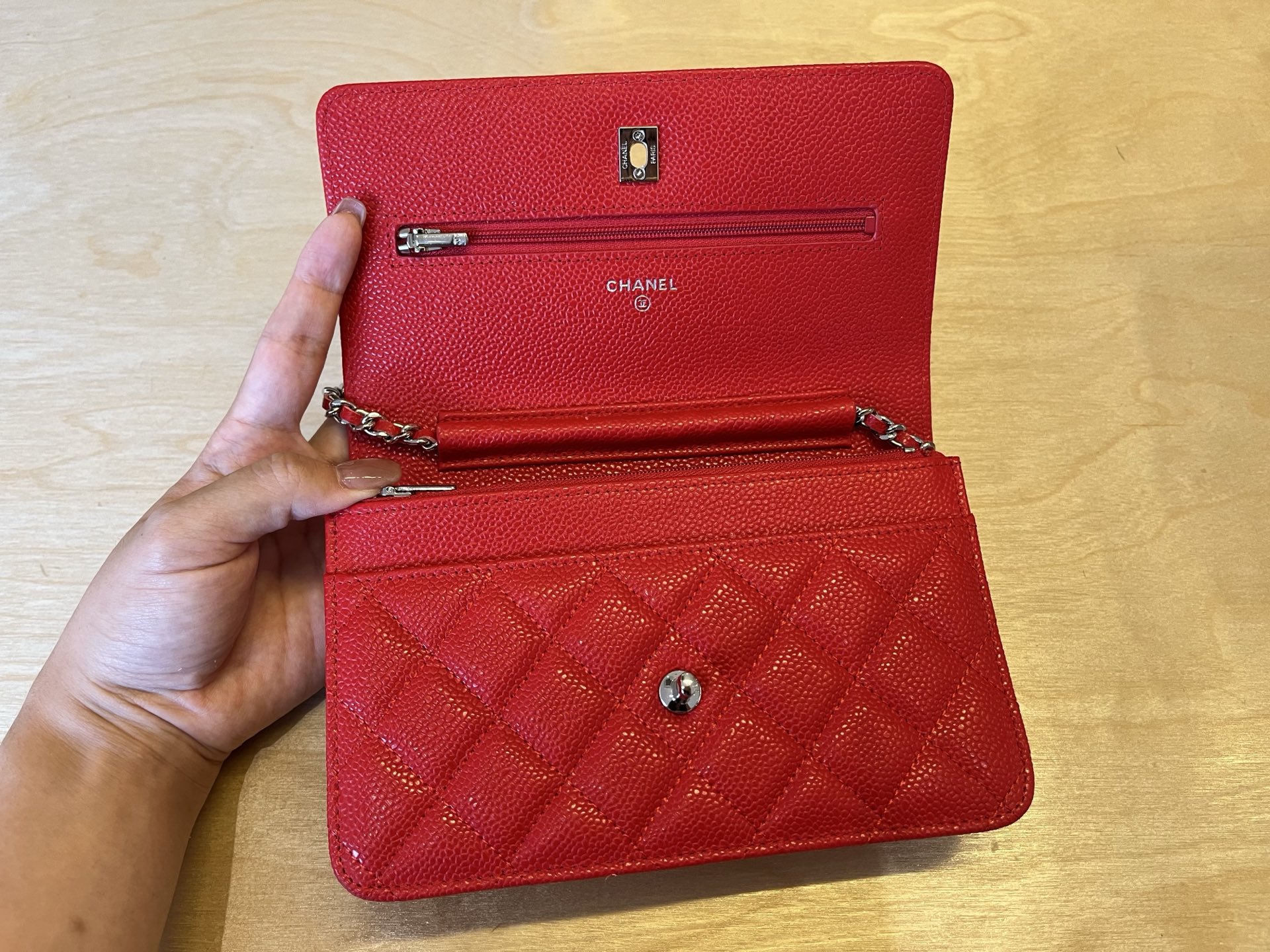 Chanel WOC Wallet On Chain Red Caviar Leather Crossbody Bag 6 i1750092025297 5116 0 5