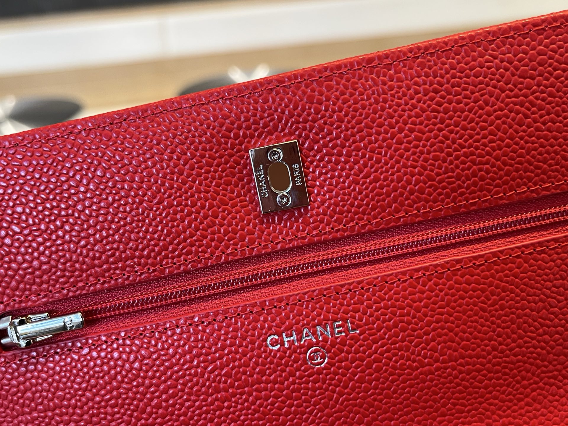 Chanel WOC Wallet On Chain Red Caviar Leather Crossbody Bag 7 i1750092025297 8579 0 6