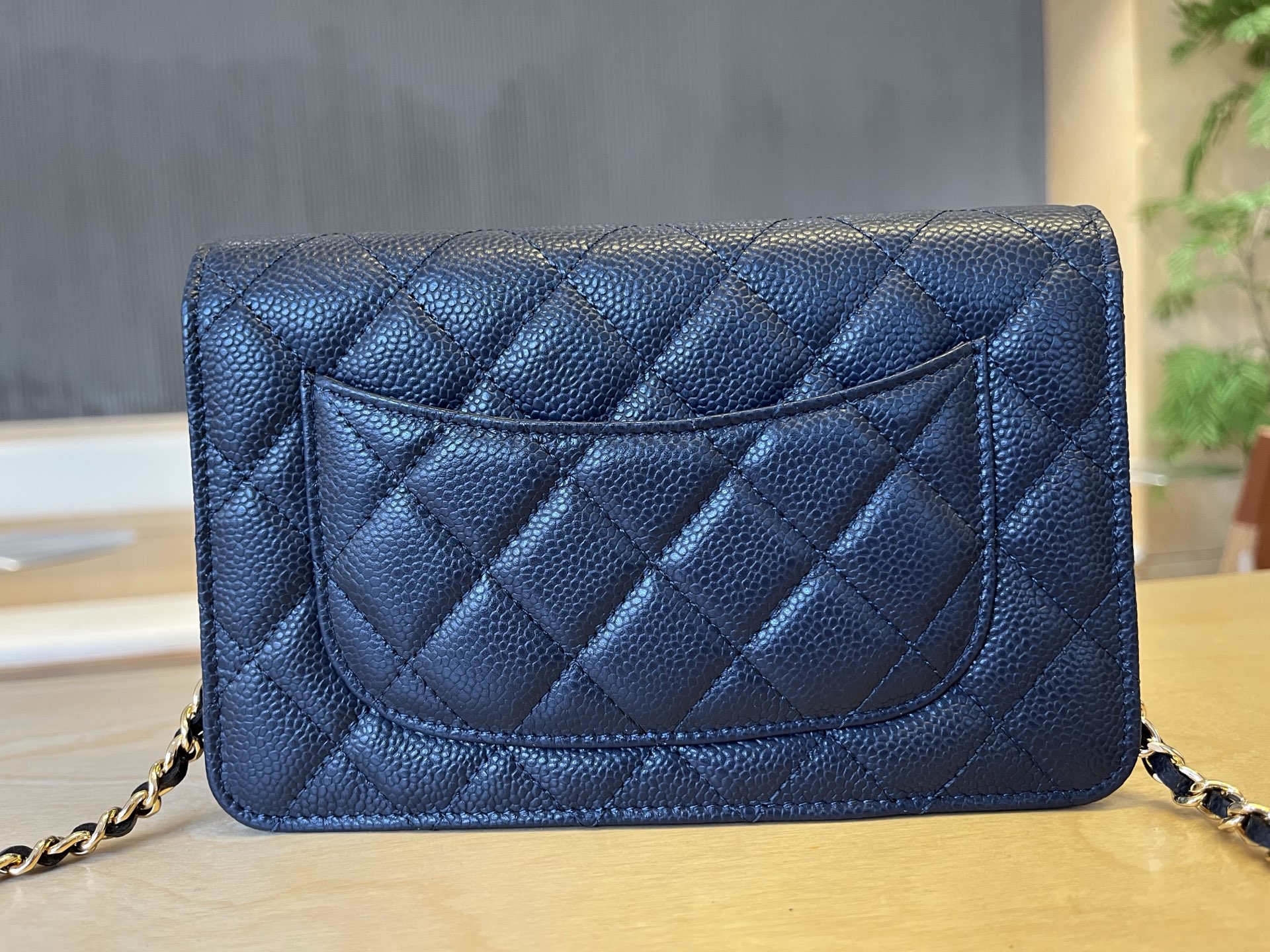 Chanel 25cm WOC Chain Bag, Caviar Leather, Wallet On Chain, Black and Gold 4 i1750092083458 6689 0 2