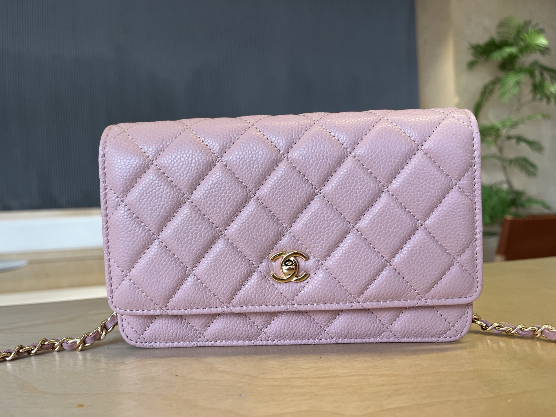 Chanel WOC Chain Wallet, Caviar Leather, Pink, Perfect for Daily Use 3 i1750099404088 8711 0 1