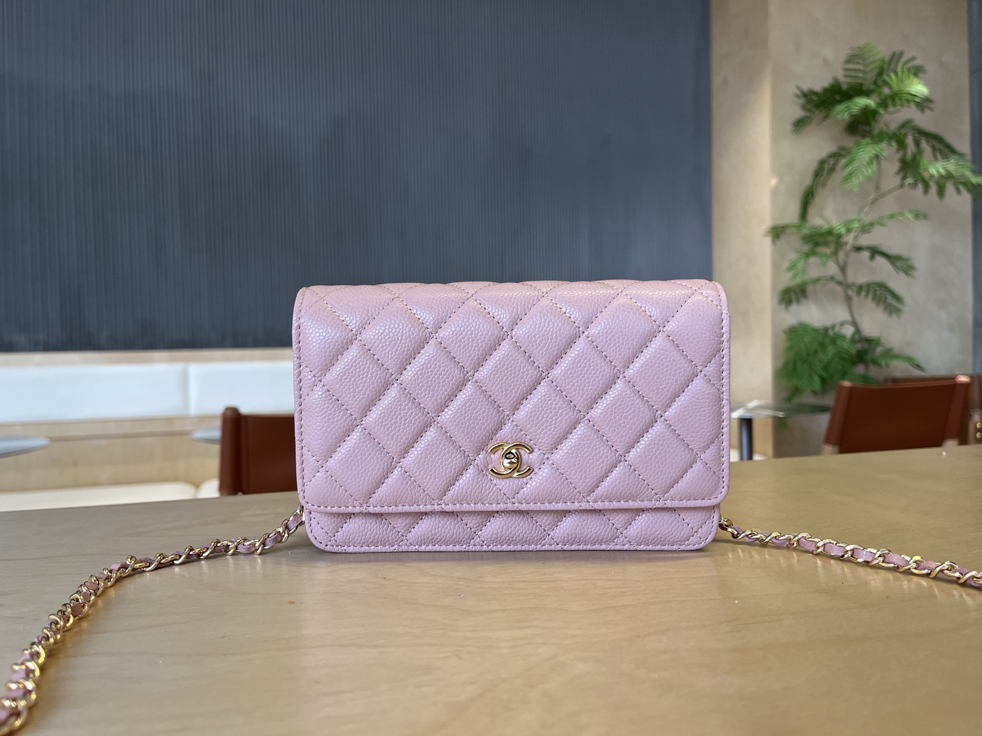 Chanel WOC Chain Wallet, Caviar Leather, Pink, Perfect for Daily Use 2 i1750099405551 4378 0 0
