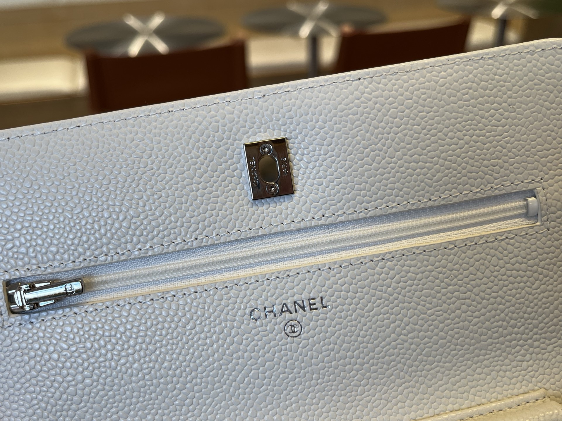 Chanel WOC Wallet on Chain Bag - White Caviar Leather, Silver Hardware 7 i1750099438684 5728 0 6