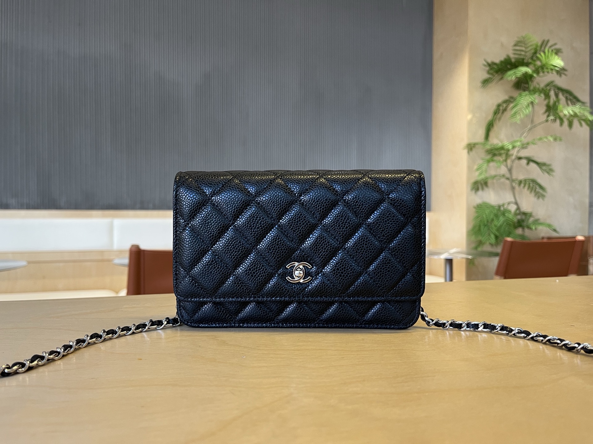 Chanel 25cm Black Caviar Leather WOC Chain Wallet - Classic & Elegant 1 i1750099491626 2323 0 0