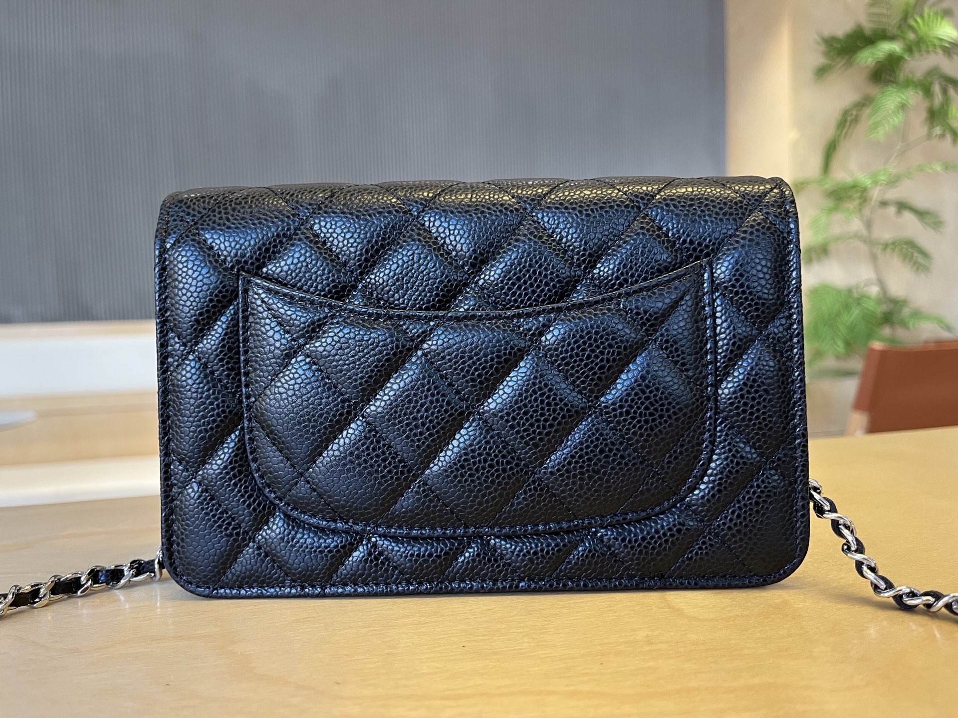 Chanel 25cm Black Caviar Leather WOC Chain Wallet - Classic & Elegant 3 i1750099493689 3424 0 2