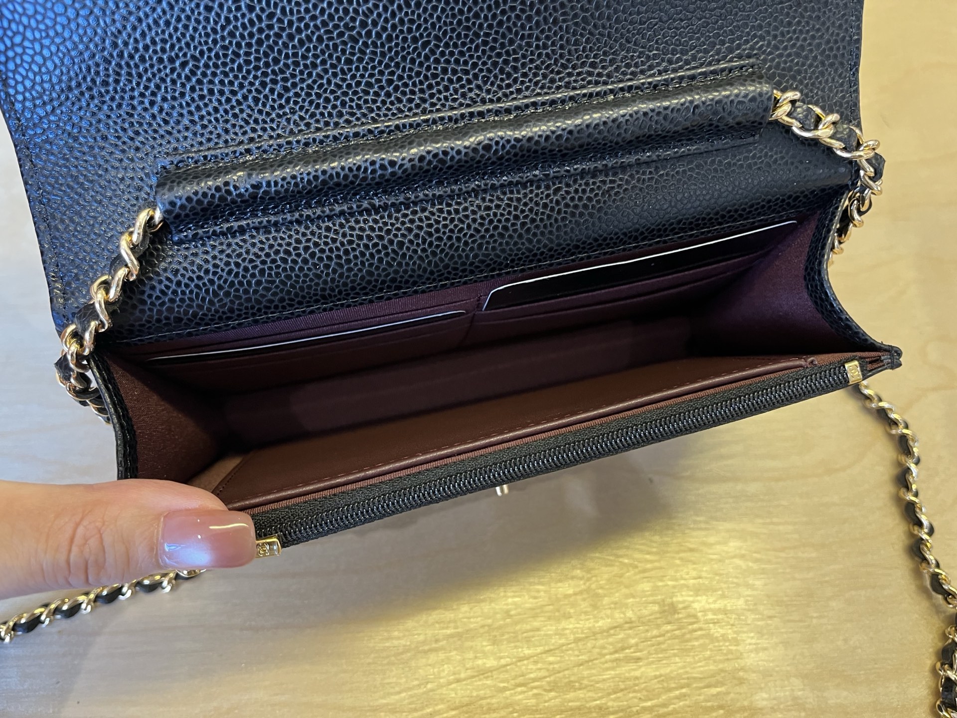 Chanel 25cm WOC Chain Bag, Caviar Leather Black Gold, Classic Design 9 i1750099511096 7687 0 7