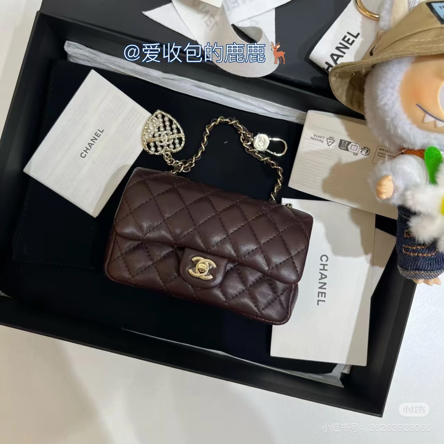 NO:389185,Authentic picture of jujube, Chanel, chanel19860909枣红正品图,香奈儿,chanel,Bag