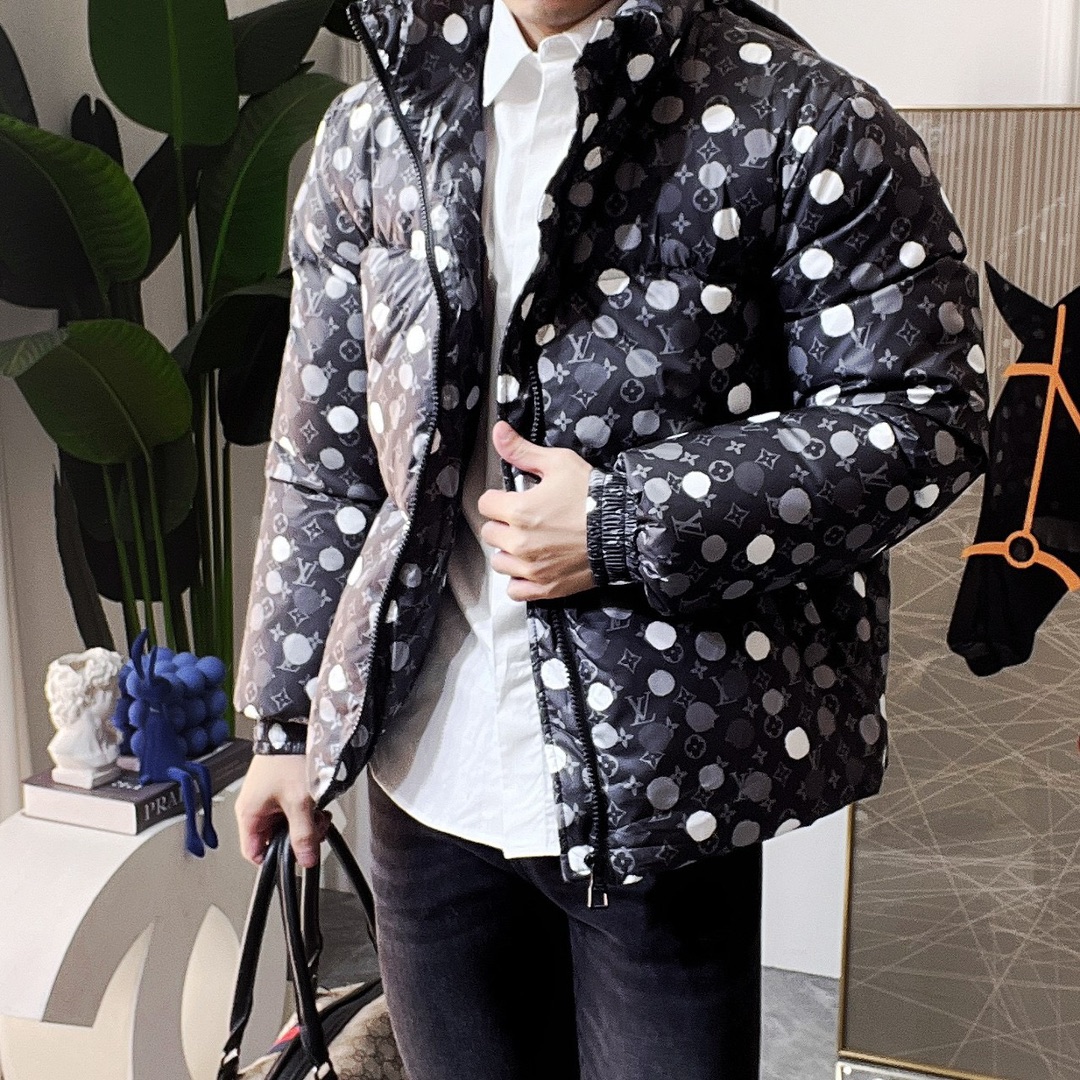 High Quality Louis Vuitton Cheap Clothing Down Jacket White Duck Down Fall/Winter Collection