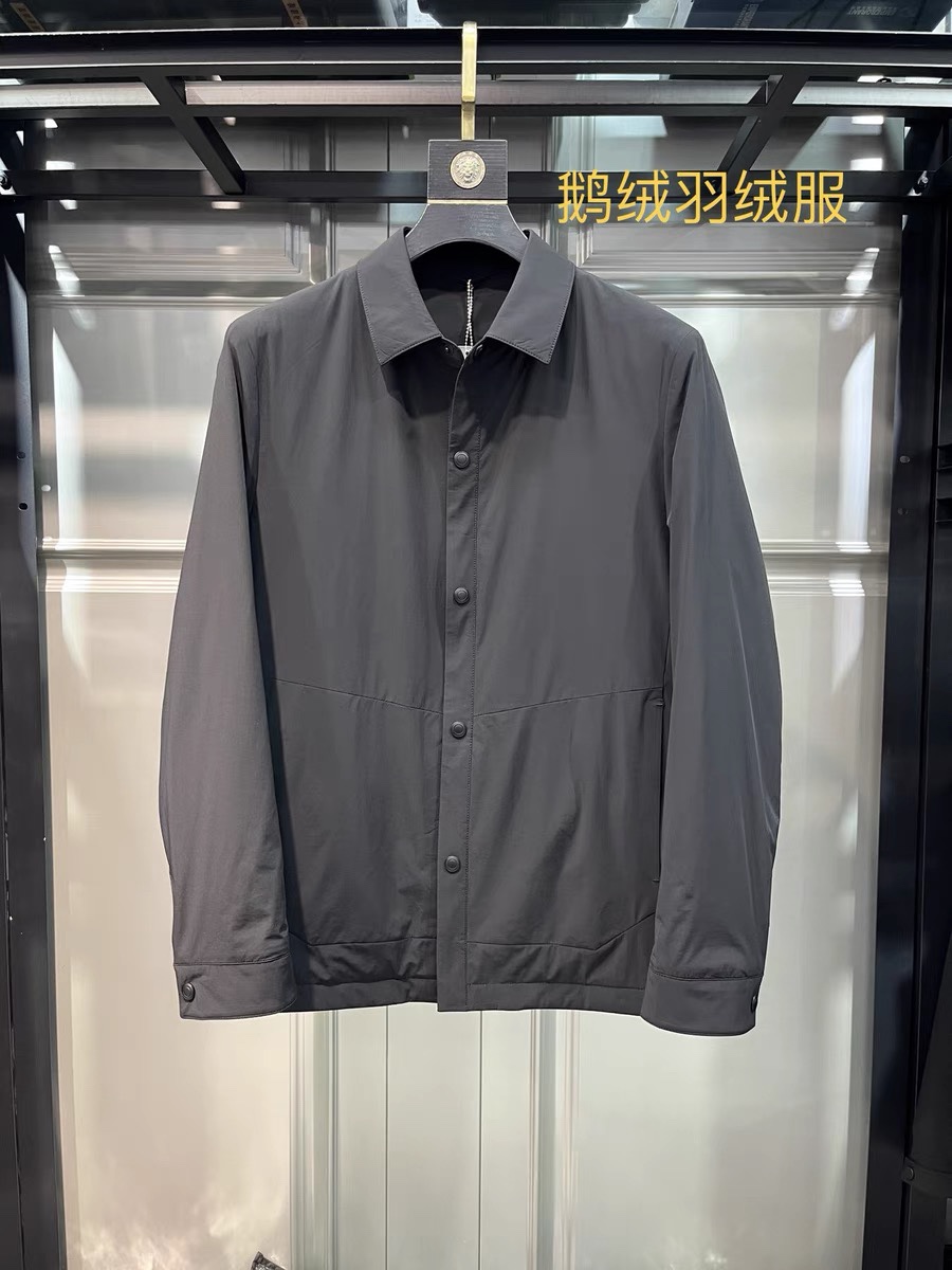 阿玛尼秋冬简约鹅绒羽绒服90白鹅绒贵族高级别要求订单高标准定制上身非常有型经典百搭客供五金每颗都有独特l