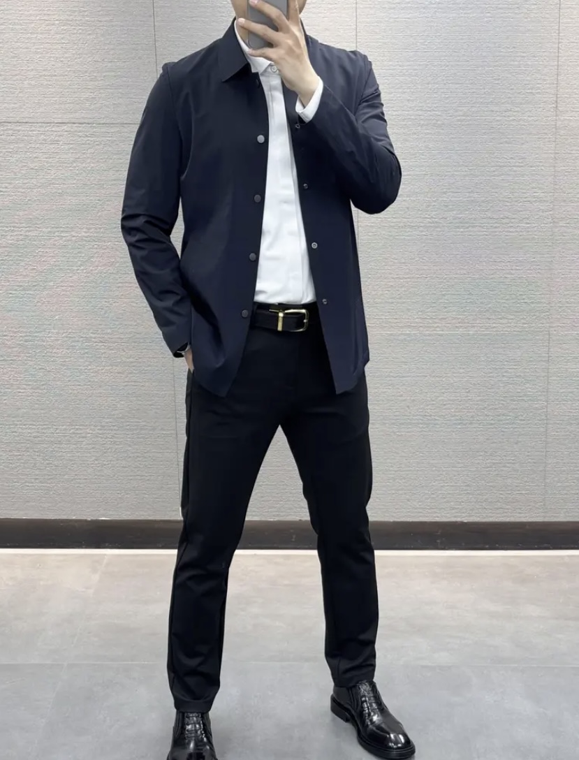 【 巴宝莉 】春季简约。中长款 夹克 风衣🌹贵族高级别要求订单 高标准定制　上身非常有型 🍃经典百搭 客