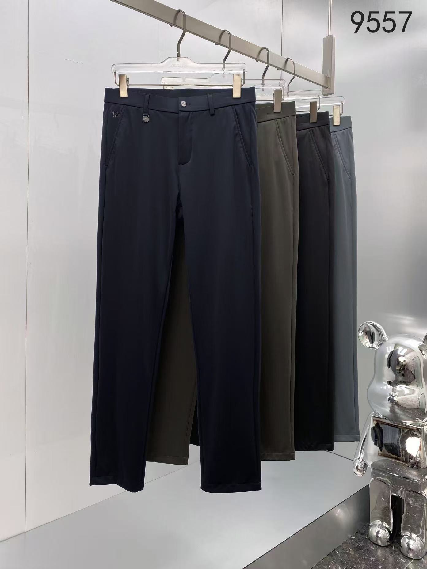 Stylish and Luxurious Summer Leisure Pants with Silver Waist Detail. - 图片 2