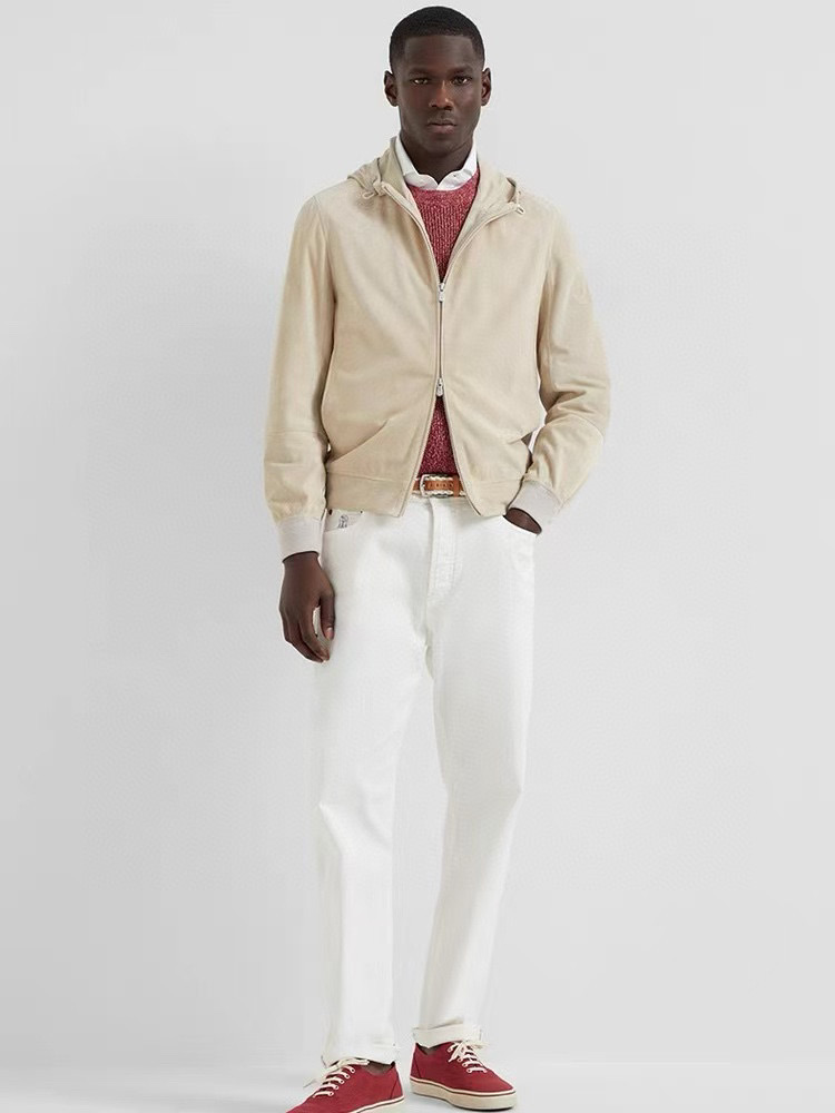 NO:596393,[Bruti] Early autumn simple. Buckskin velvet jacket. Windbreaker aristocrats require high-level orders. High-standard customization. The upper body is very stylish. Classic and versatile. Customer-supplied hardware. Each piece has a unique logo. It can be matched with any fashion in winter. A real top order. The version is also very good. Slim fit. Highly recommended. 175. Wear L at 140 pounds. The maximum wear is about 190 pounds. It is recommended to report your height and weight. M-3XL.,,jackets &  coats,alexander wang19860909【 布鲁提】早秋简约.鹿皮绒夹克 风衣贵族高级别要求订单 高标准定制　上身非常有型 经典百搭 客供五金 每颗都有独特logo 冬季任何时装都可以搭配　真正的顶级订单 版型上也是非常的好 修身版型 强烈推荐.175 140斤穿L 最大穿190斤左右 .建 议报身高体重配码 .M-3XL.,,jackets & coats,alexander wang,Men's clothing