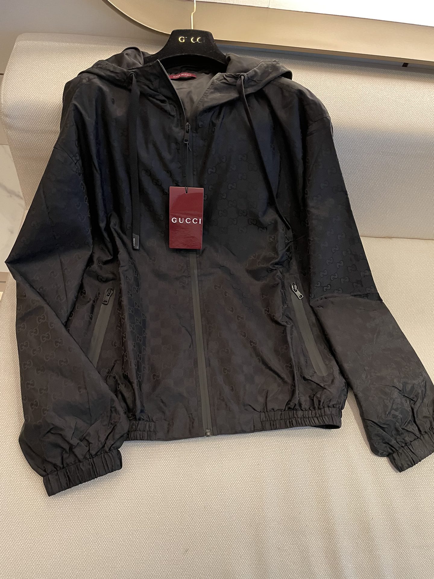 Gucci Clothing Coats & Jackets Most Desired
 Unisex Nylon Hooded Top