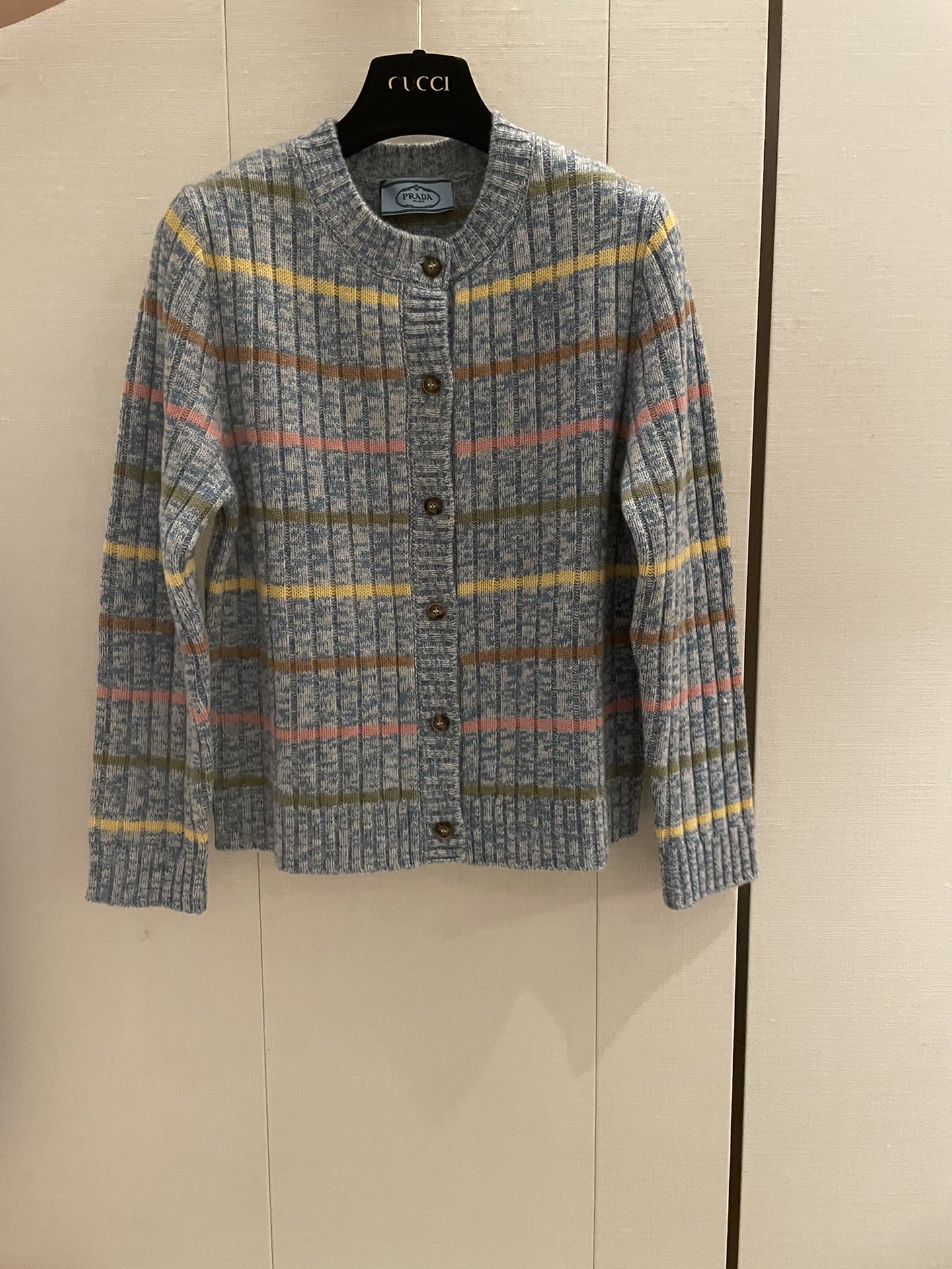 Prada Clothing Cardigans Knit Sweater Knitting Wool