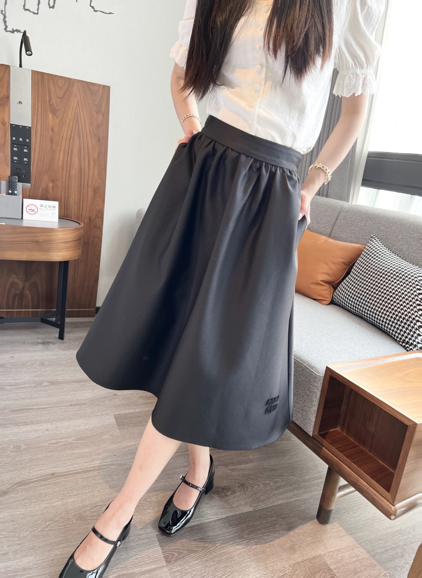 NO:319057,Black model upper body picture, alexander wang19860909黑色模特上身图,,alexander wang,Women's clothing