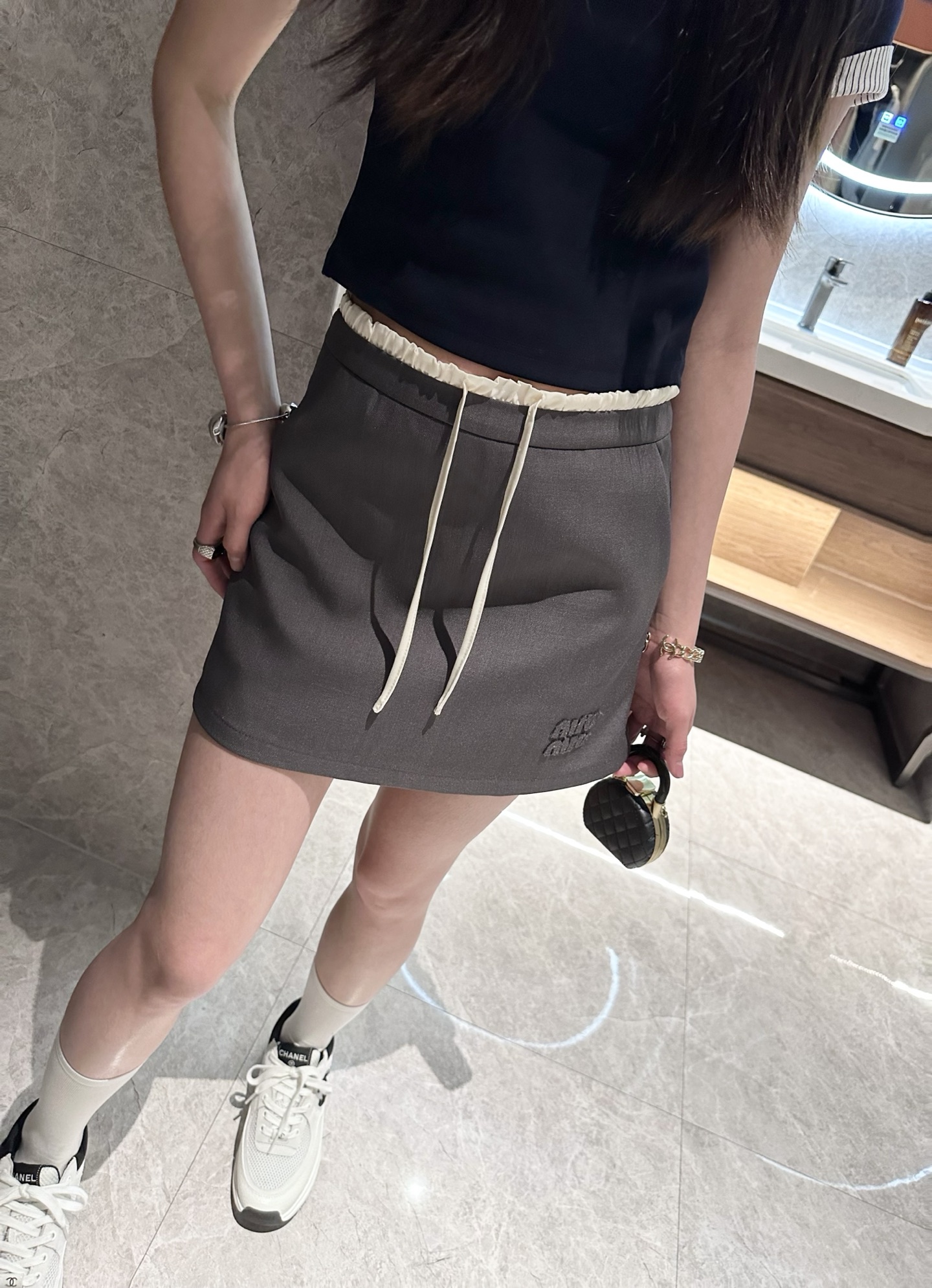 NO:319025,Gray model upper body picture, alexander wang19860909灰色模特上身图,,alexander wang,Women's clothing