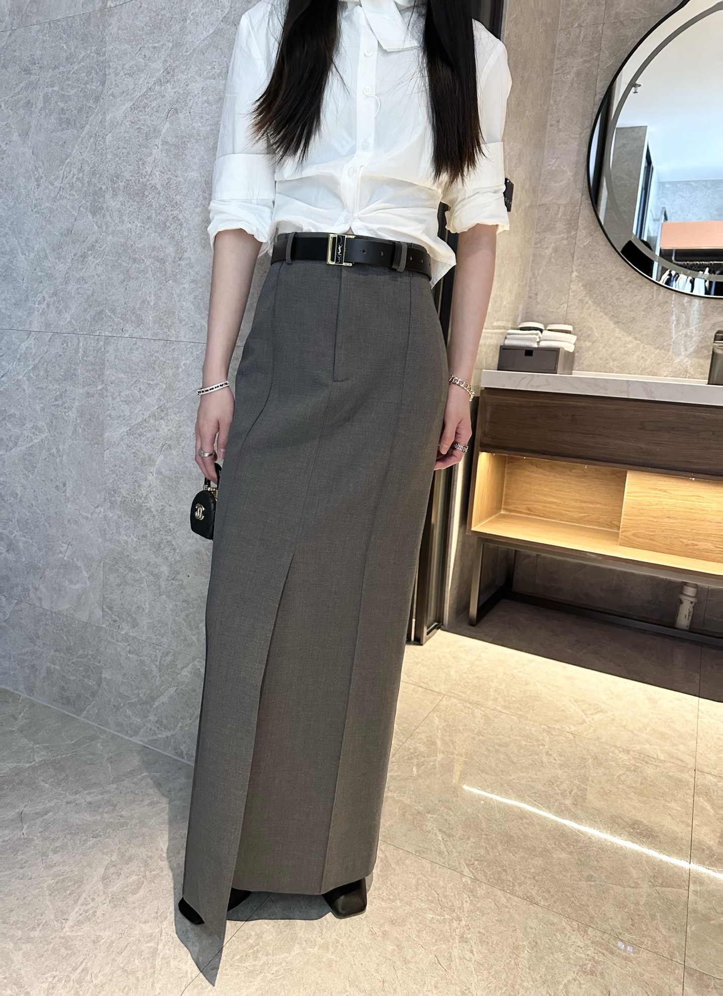 NO:319938,Gray model picture, alexander wang19860909灰色模特图,,alexander wang,Women's clothing