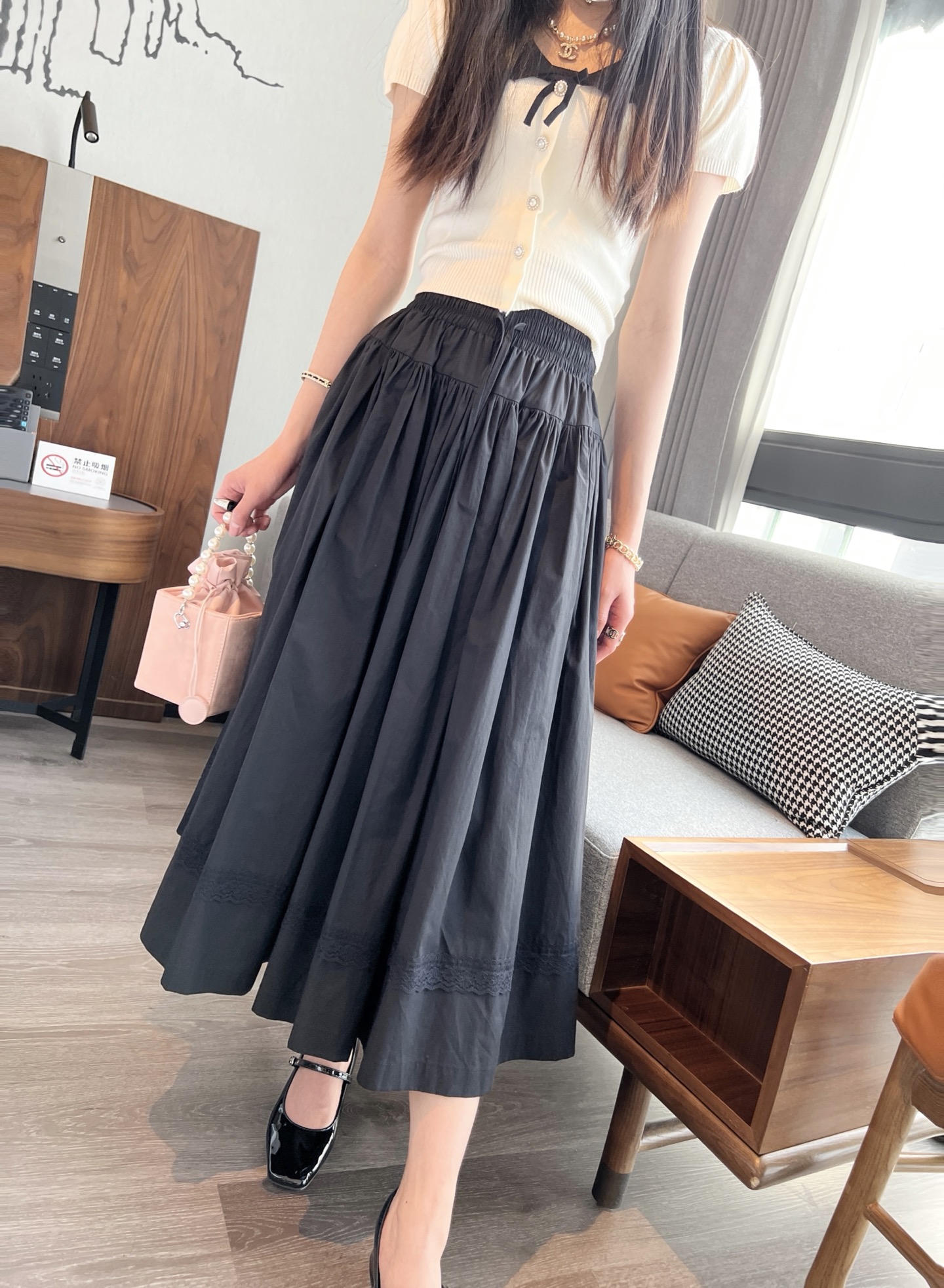 NO:319045,Black model upper body picture, alexander wang19860909黑色模特上身图,,alexander wang,Women's clothing