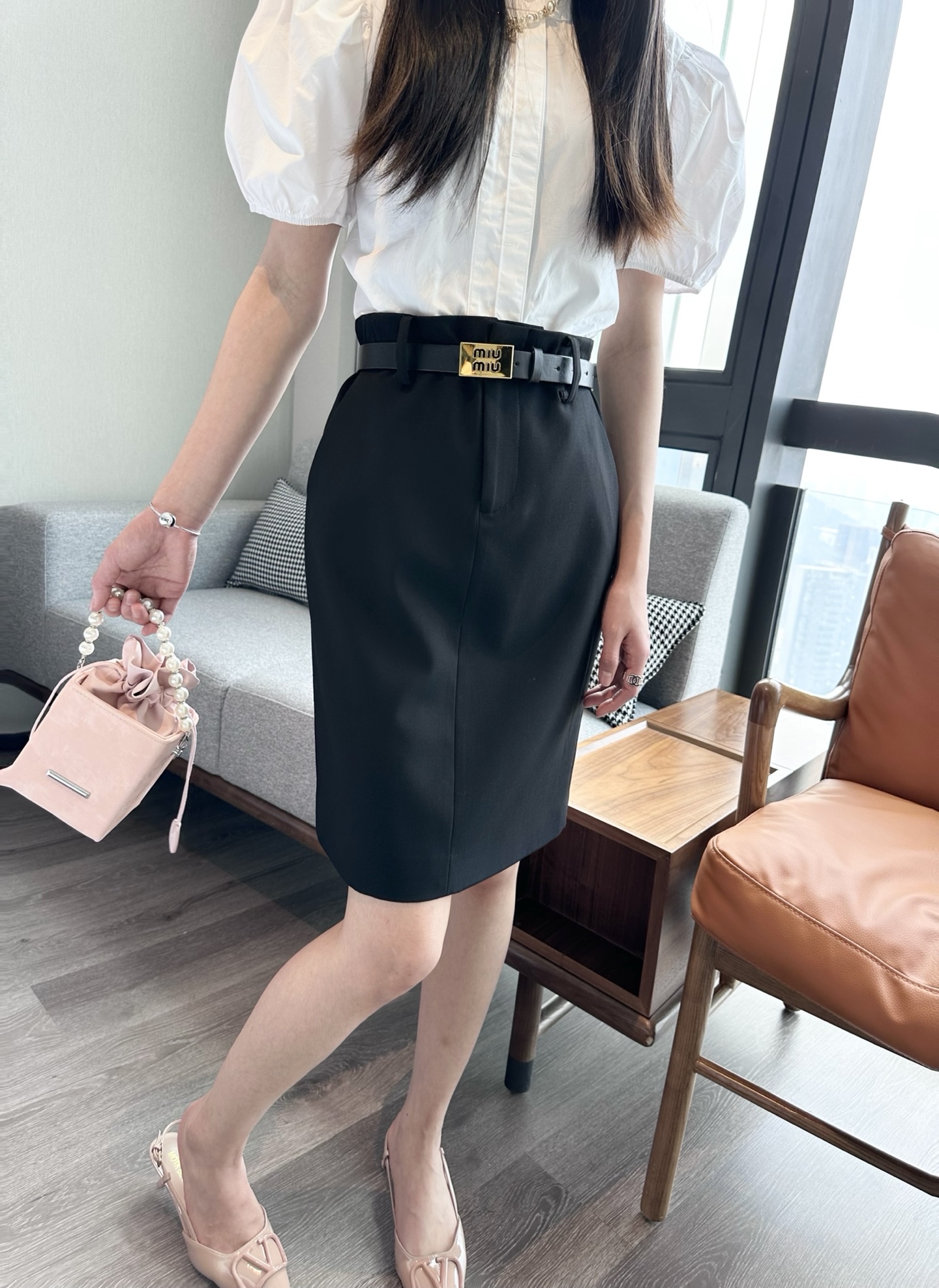 NO:319017,Black model upper body picture, alexander wang19860909黑色模特上身图,,alexander wang,Women's clothing