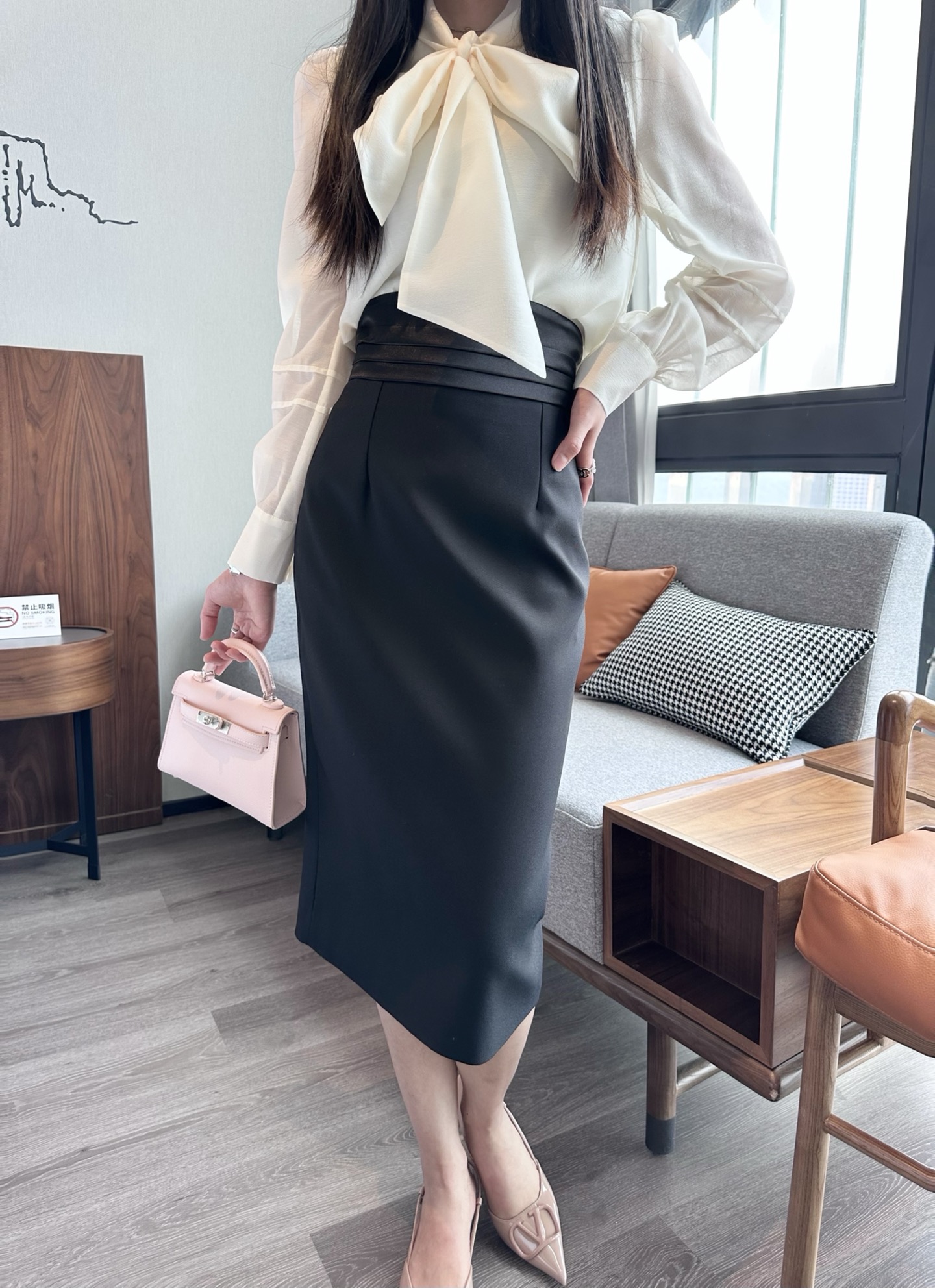 NO:319024,Black model upper body picture, alexander wang19860909黑色模特上身图,,alexander wang,Women's clothing