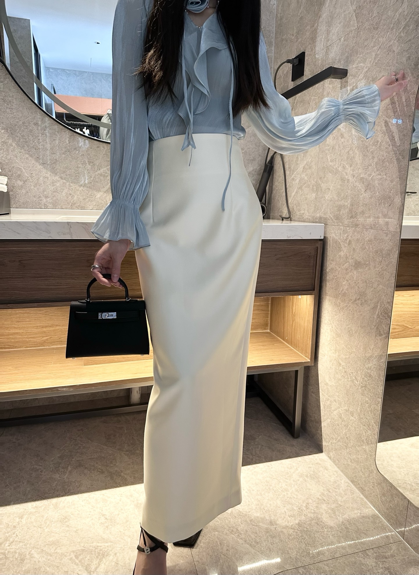 NO:319020,Beige model upper body picture, alexander wang19860909米色模特上身图,,alexander wang,Women's clothing