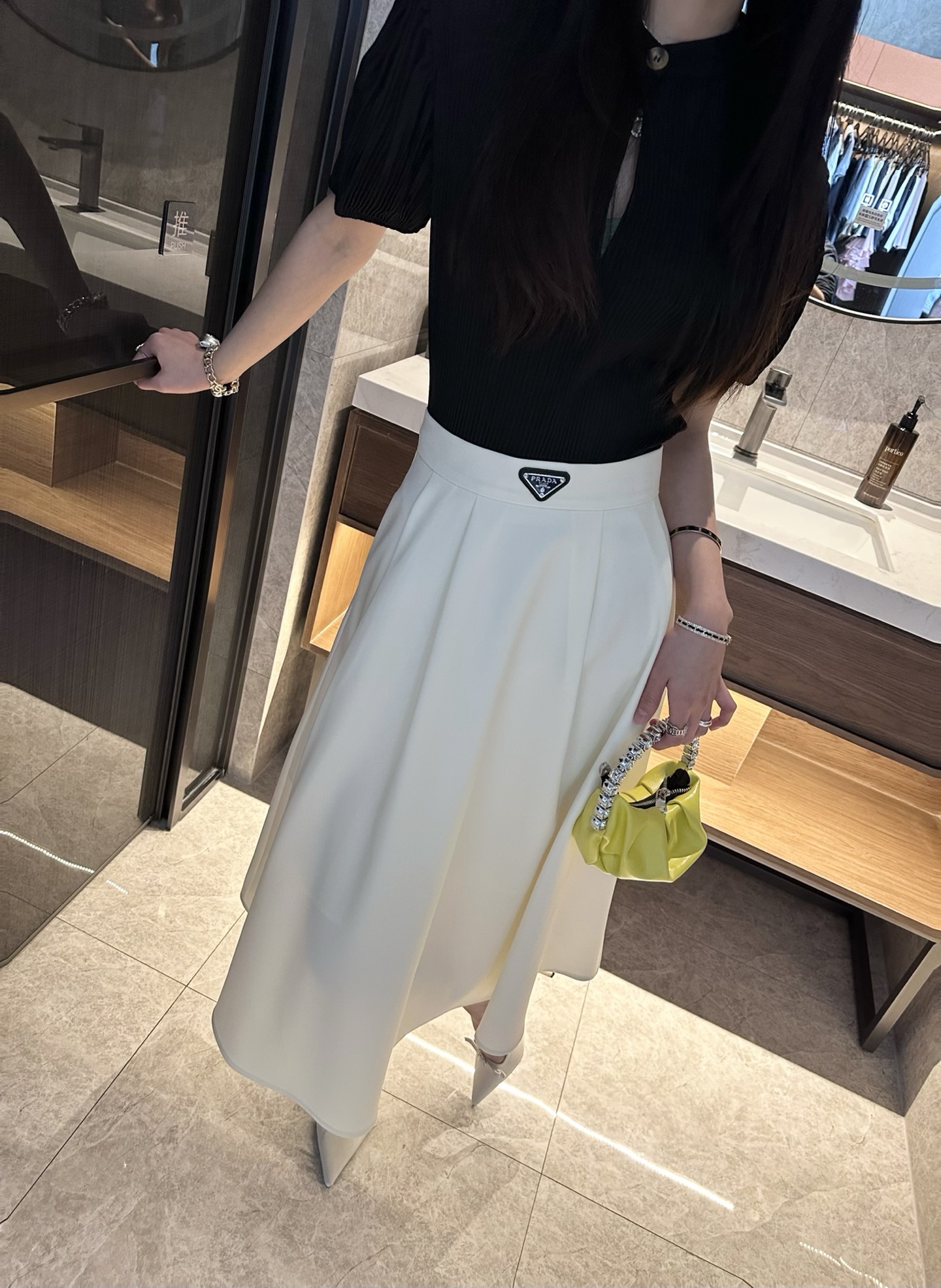NO:319942,White model upper body picture, alexander wang19860909白色模特上身图,,alexander wang,Women's clothing