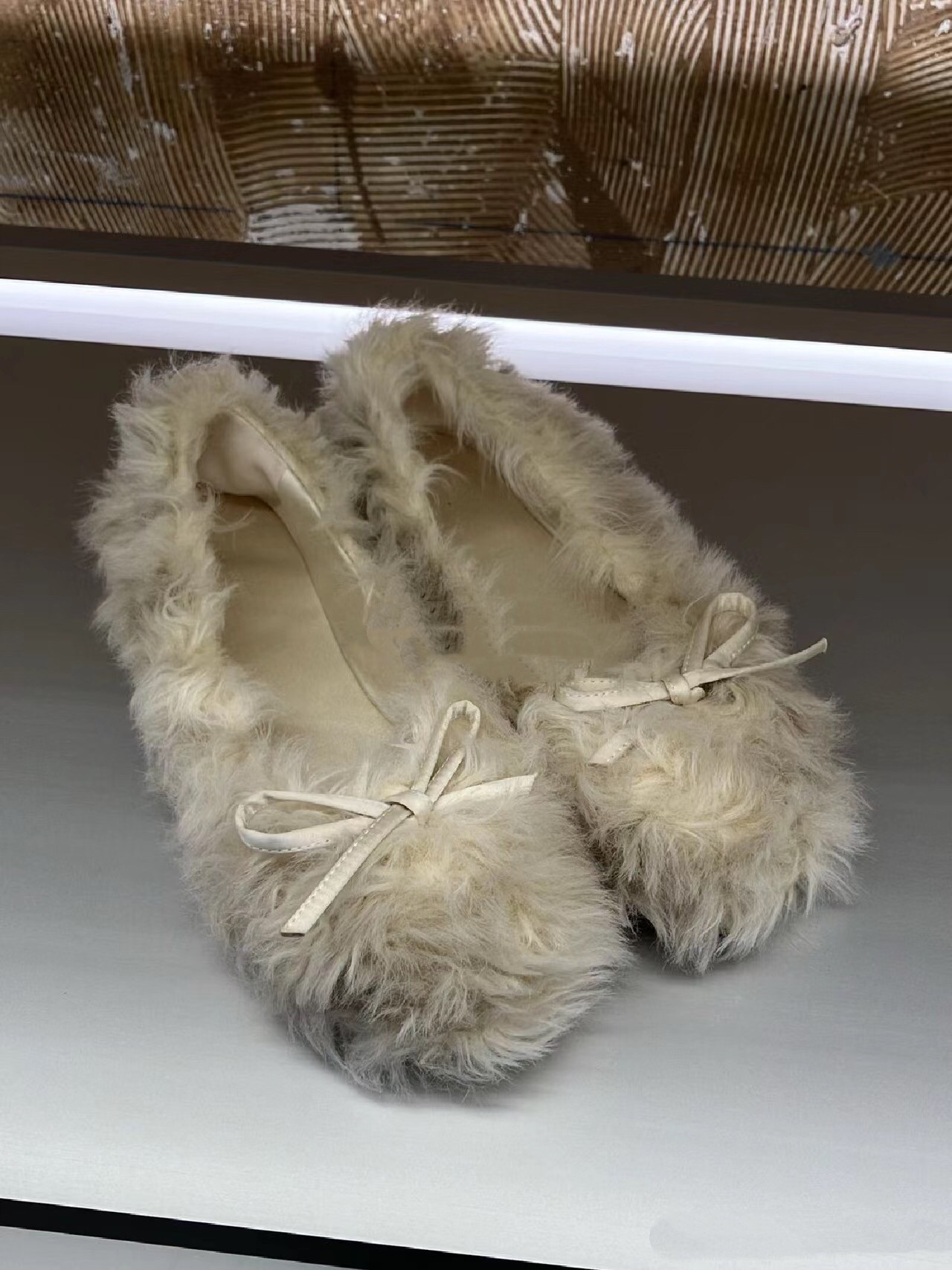 NO:444629,Genuine counter real photos and electronic pictures, fur shoes19860909正品专柜实拍与电子图,毛毛鞋,Women's Shoes