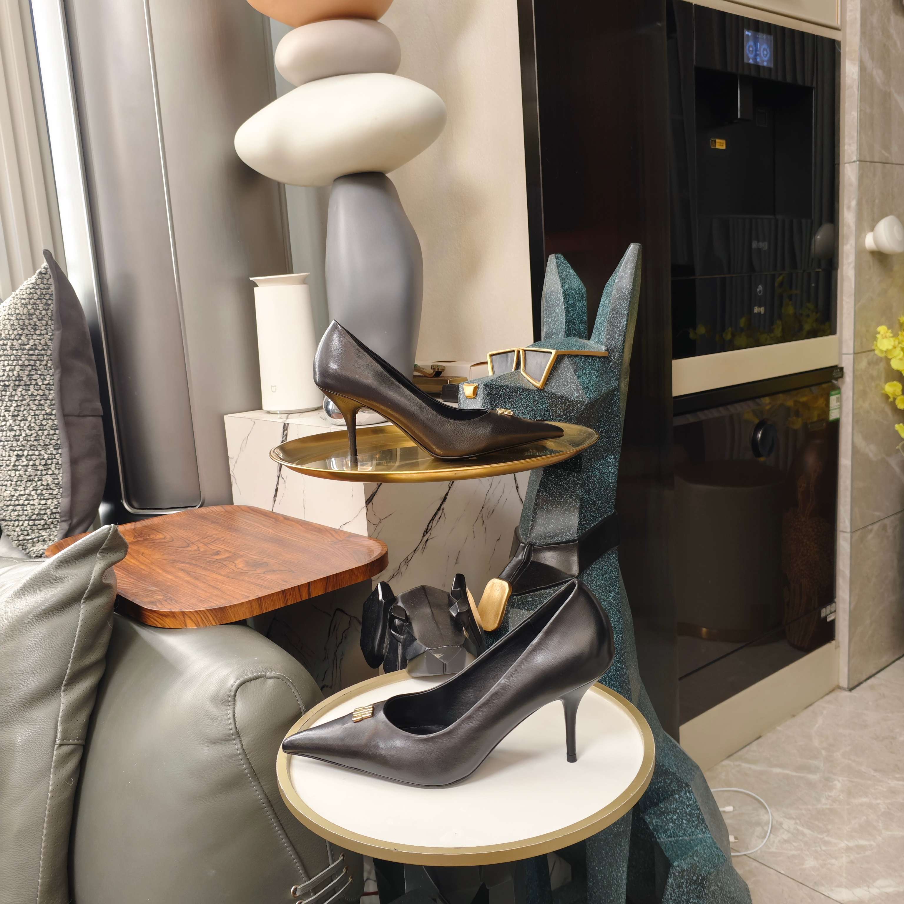 Balenciaga Balenciaga2026 “第八代”立体双B小扣饰高跟单鞋