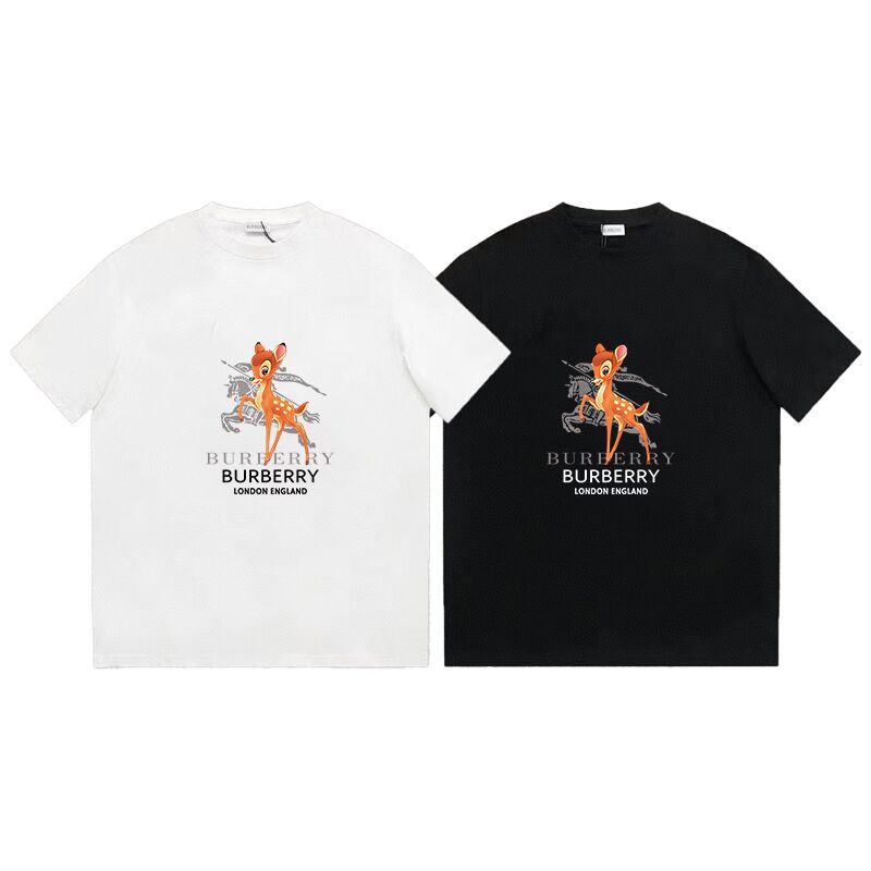 Burberry Deer Print Crew Neck Short Sleeve T-Shirt Unisex 4 a1740462182262 0602