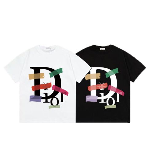 Dior 2025SS Printed Short Sleeve T-Shirt Cotton Unisex Official Style 1 Dior 2025SS Printed Short Sleeve T-Shirt Cotton Unisex Official Style
