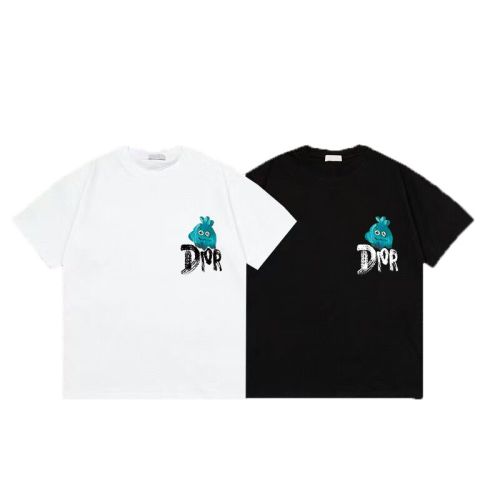 Dior 2025SS Printed Letter Short-Sleeve T-Shirt, Unisex Style 1 Dior 2025SS Printed Letter Short-Sleeve T-Shirt, Unisex Style