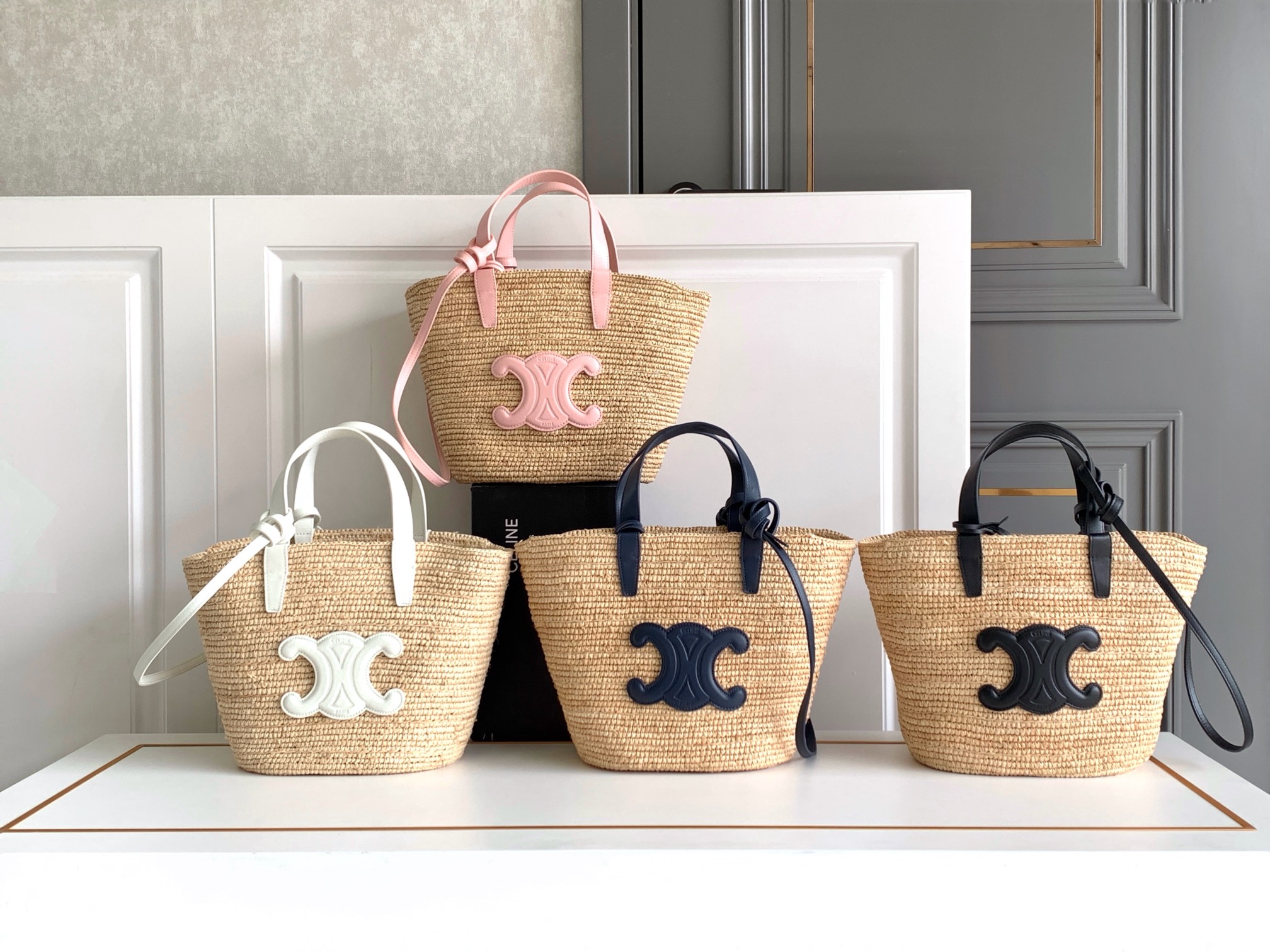 Celine Handwoven small bucket bag