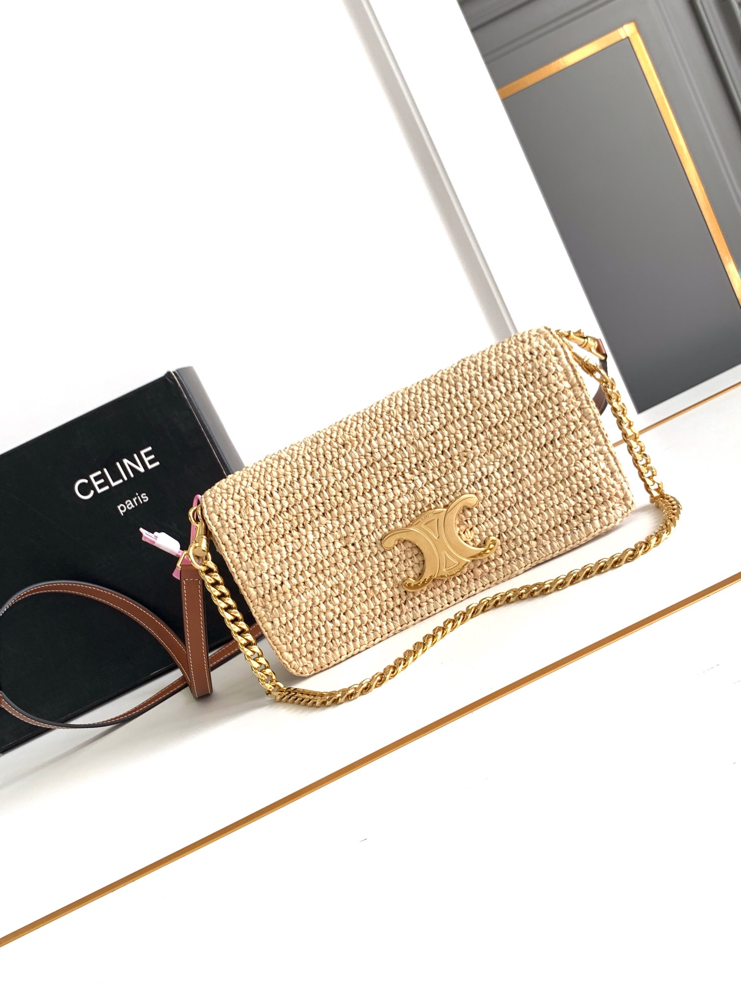 NO:180947,New product pre-order exclusive genuine real shot~ Rafia pure hand-woven, Celine19860909新品预订独家正品实拍～拉菲草纯手工编织,赛琳,celine,Bag