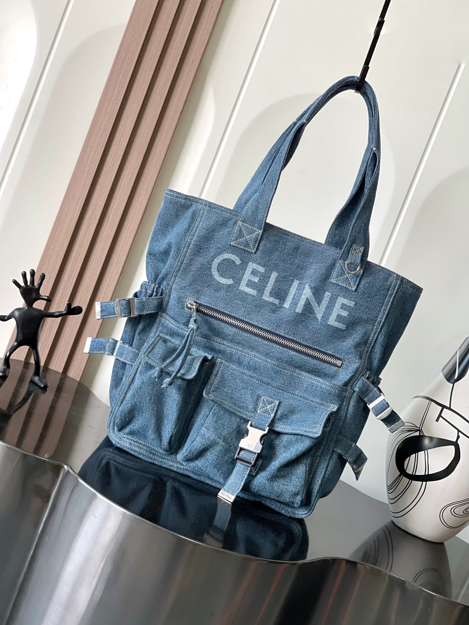 Celine Bolsos cruzados y bandoleras Bolsos de Tote Colección otoño – invierno Pantalones deportivos