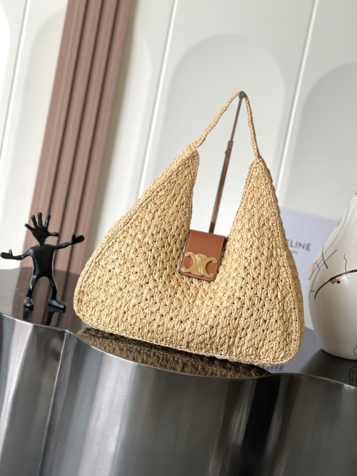 Celine Cabas Triangle Raffia Bag: Handwoven, Stylish, and Perfect for Summer 1 Celine Cabas Triangle Raffia Bag: Handwoven, Stylish, and Perfect for Summer