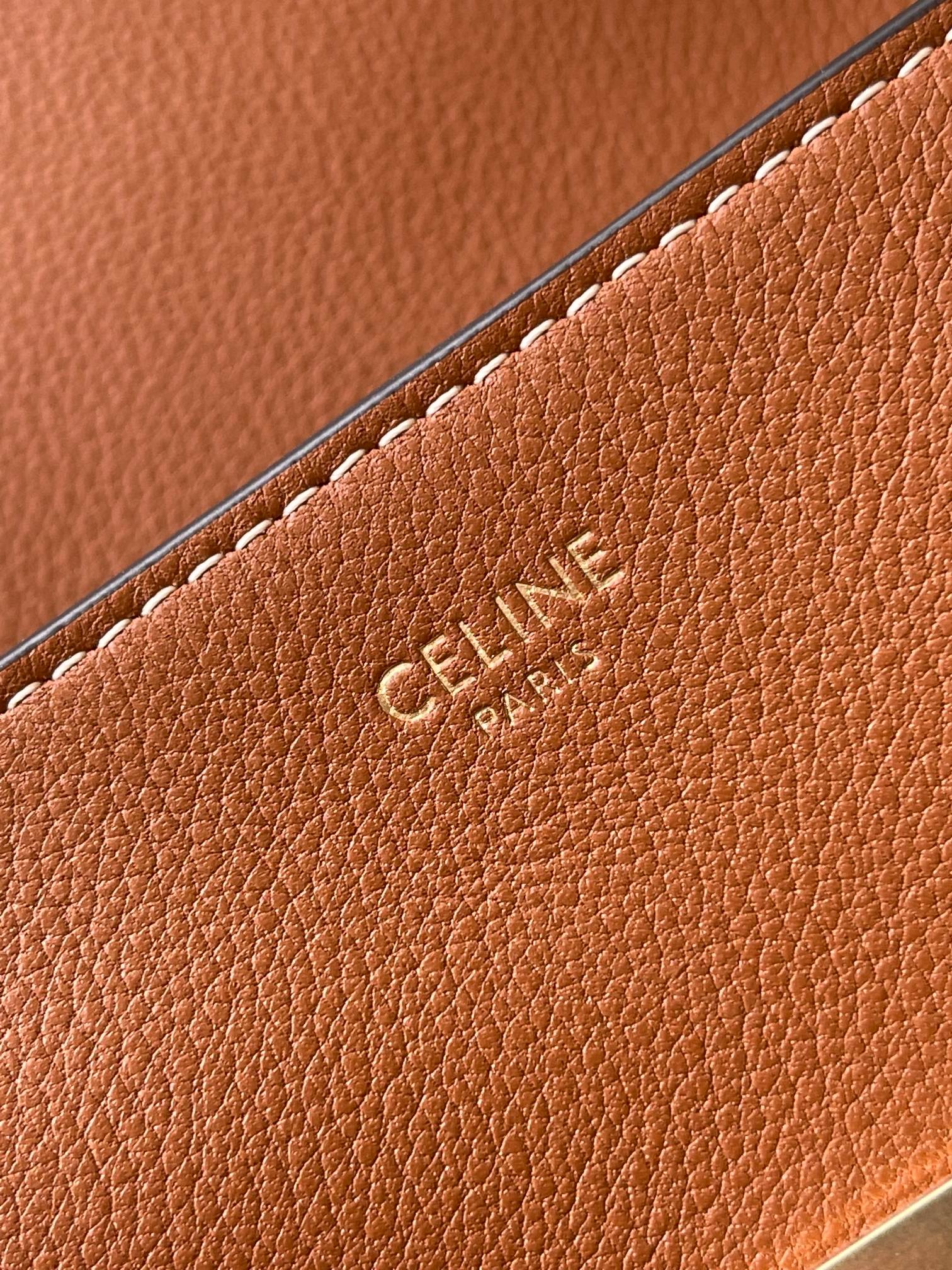Celine Teen Nino Handbag: Soft Calfskin Leather, Triomphe Closure, Crossbody Bag 10 a1755079880492 3872