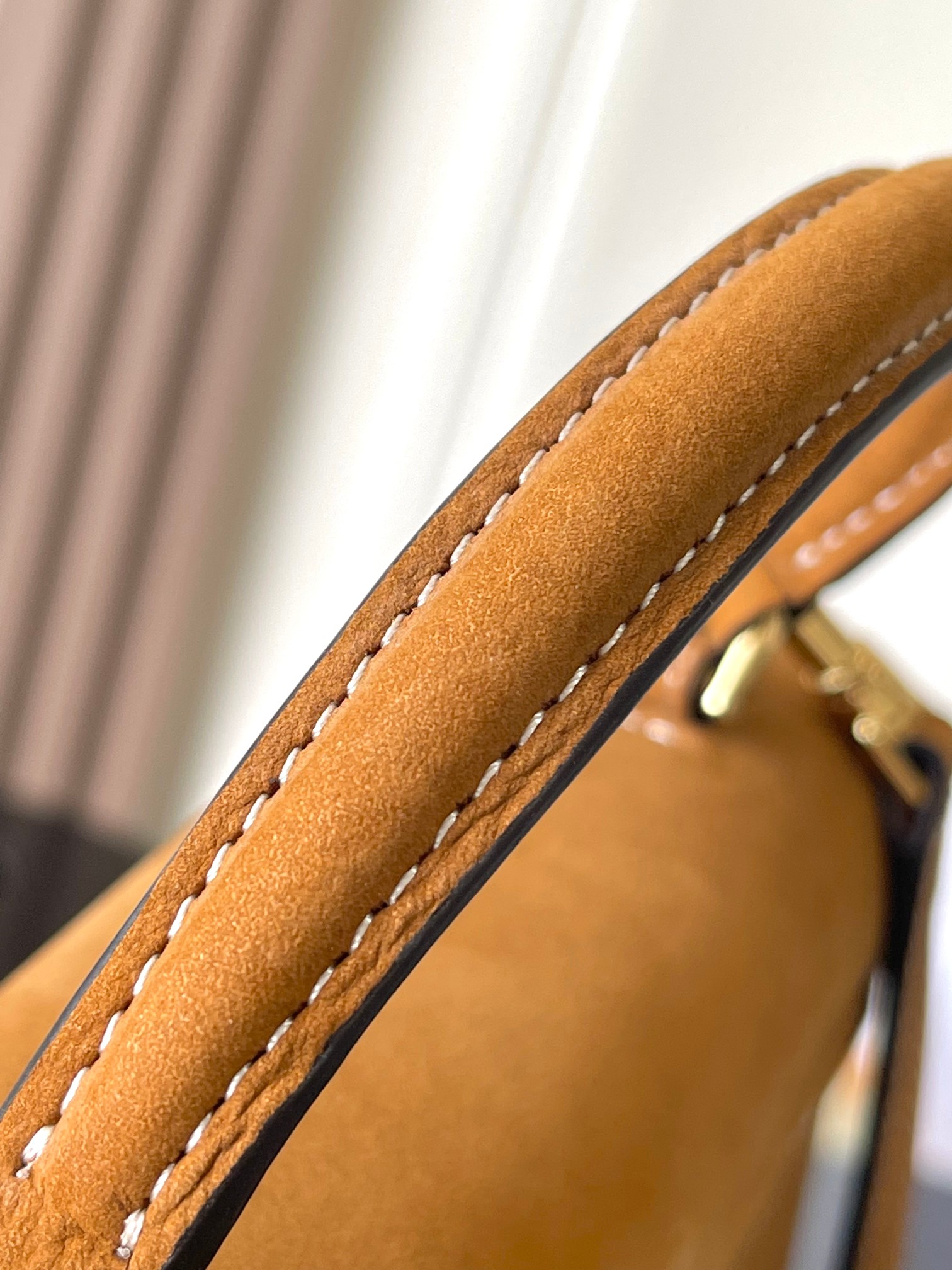 Celine Teen Nino Handbag in Tan Grained Calfskin with Triomphe Closure 8 a1755080474274 3308